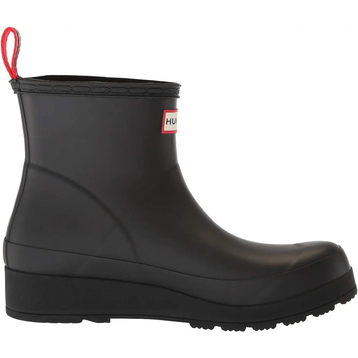 Hunter Women's PLAY Insulated Short Rain Boots, Black Rubber Size 8