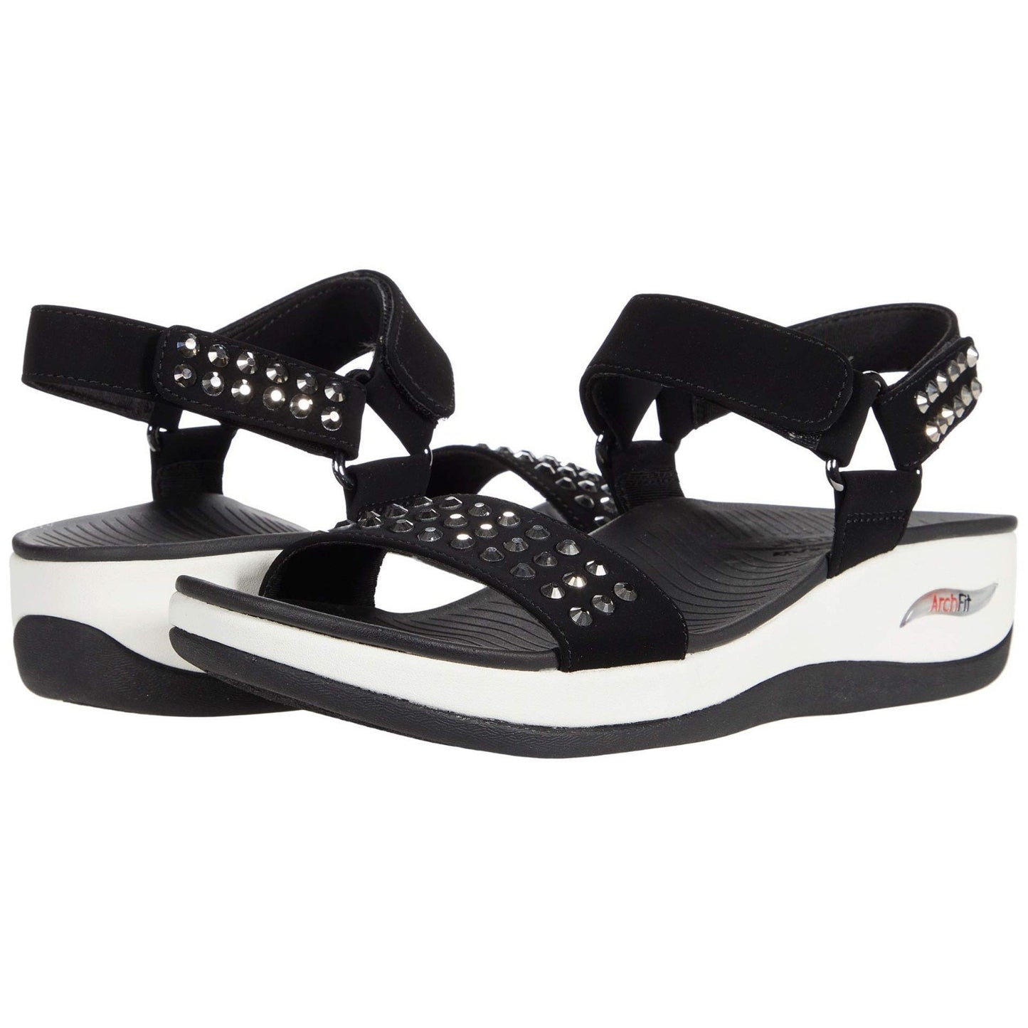 Skechers Arch Fit Going Steady Sunshine Slingback Women's Sandals Black Size 9