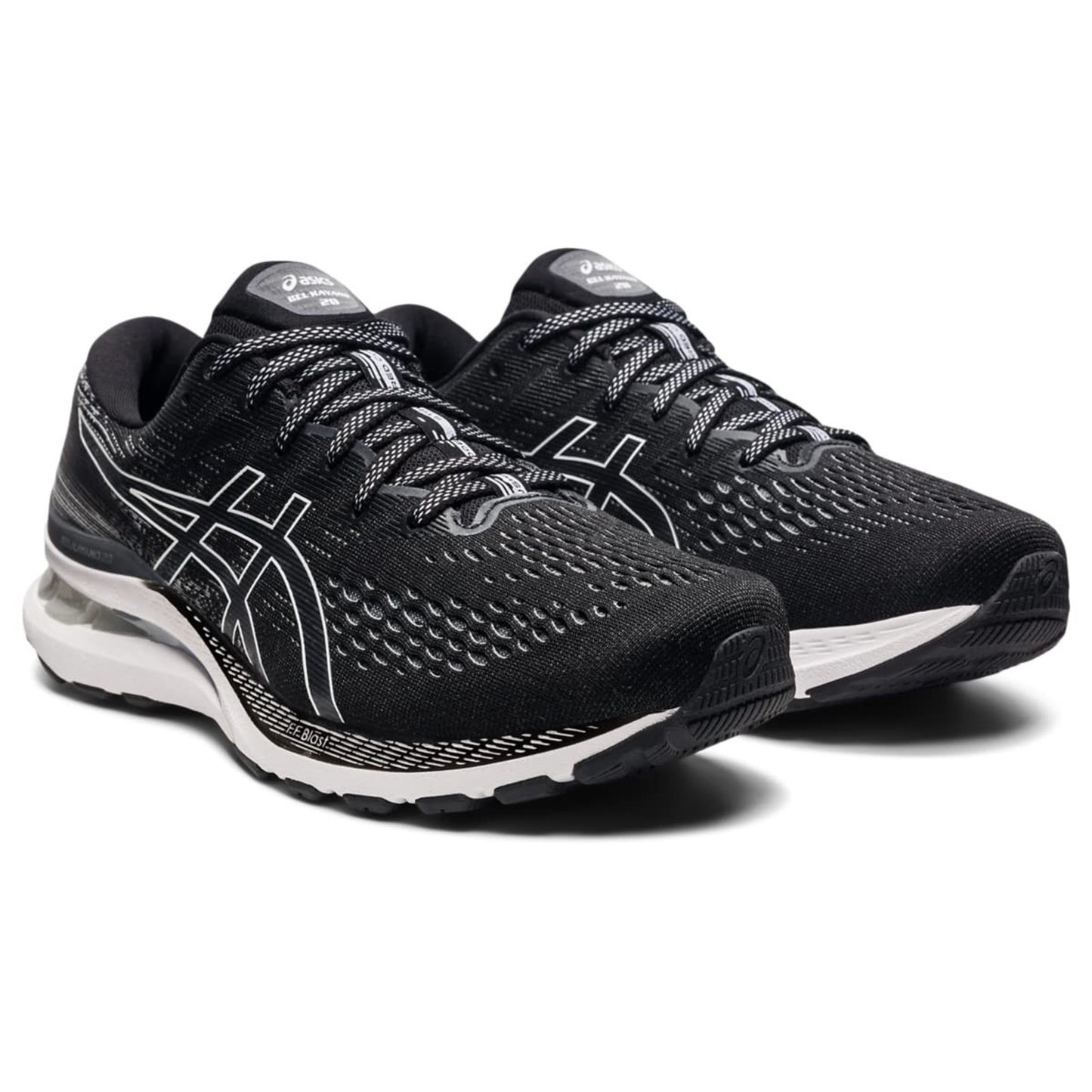 Asics Men's Gel Kayano 28 Running Shoes Black/White 12.5 M