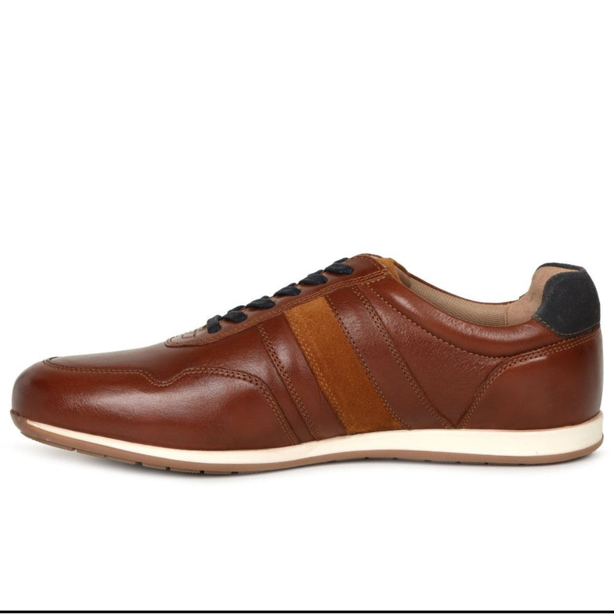 Josef Seibel Colby 02 Men’s Casual Shoes Cognac-Kombi Lace-Up Leather Size 12 M
