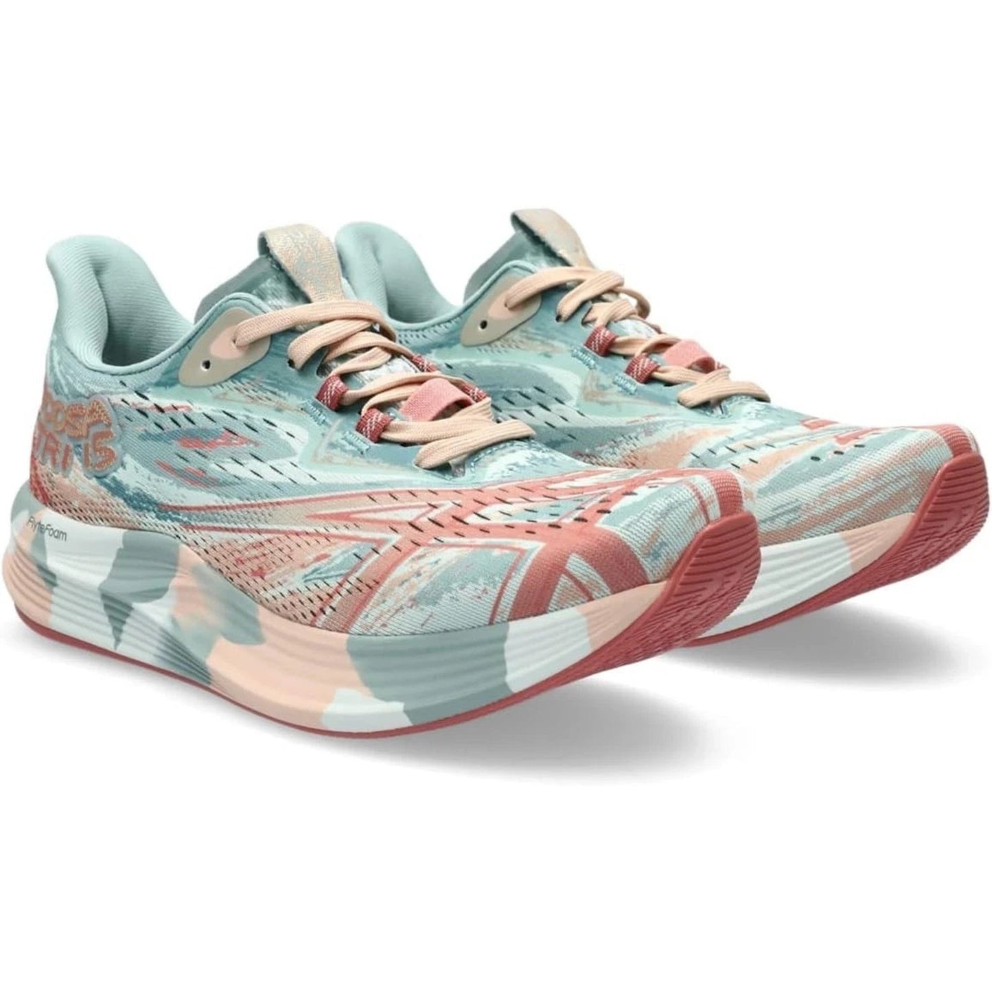 ASICS Women's Noosa TRI 15 Running Shoes, 8.5 US , Pure Aqua/Pale Apricot, Rare
