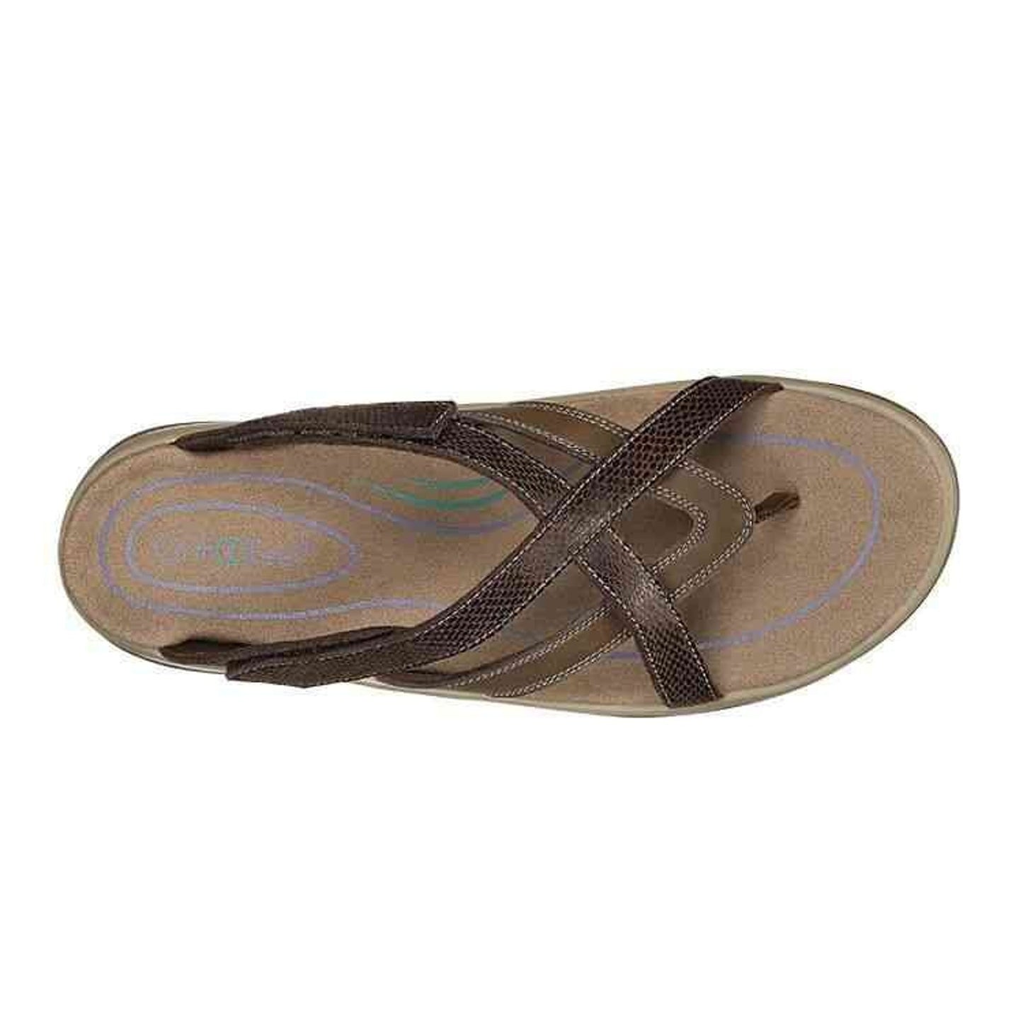 Orthofeet Clio Womens 9.5 M Brown Flip Flops Thong Sandals Slip On Arch Supportn