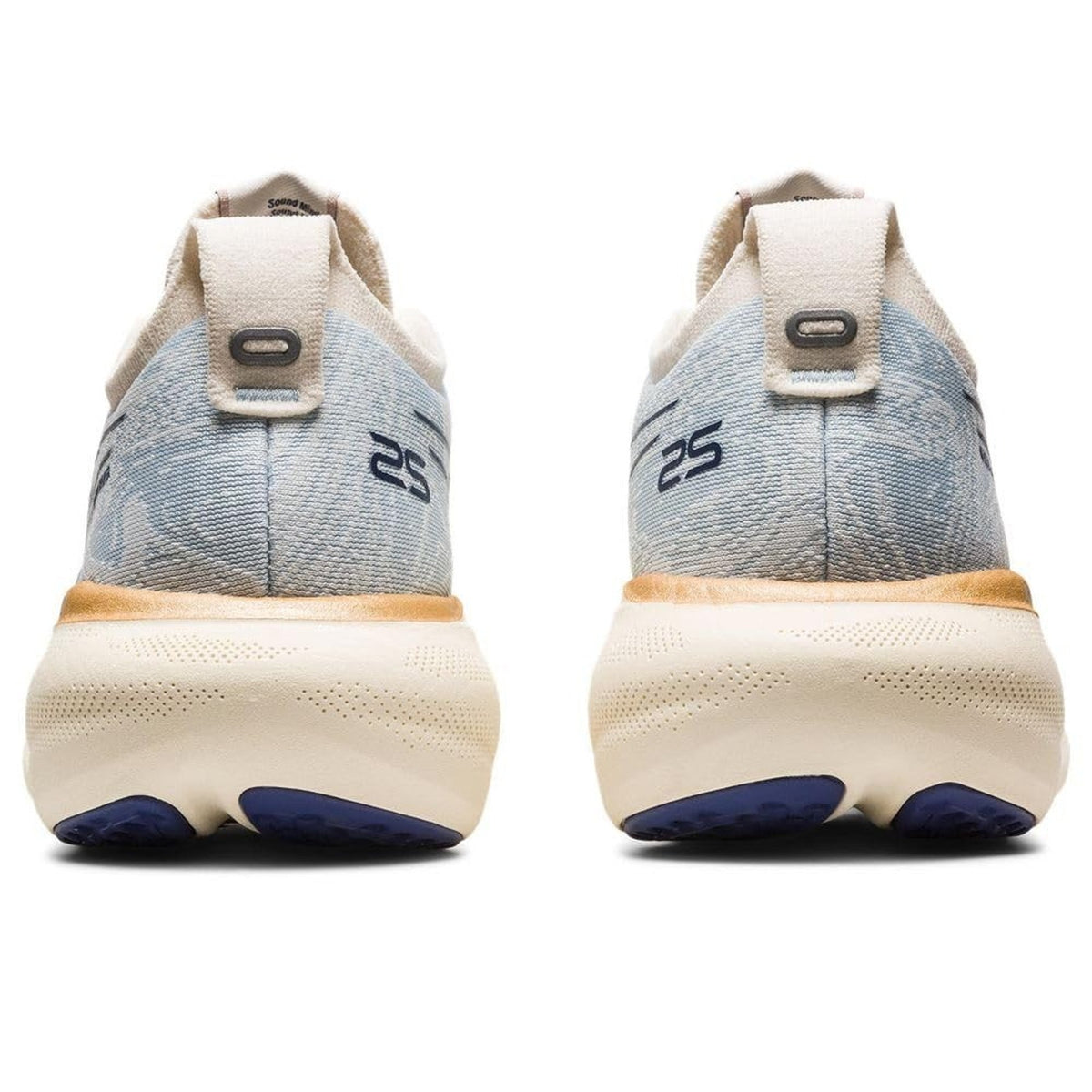 ASICS Women's Gel-Nimbus 25 Running Shoes, 8 US , Sky/Cream
