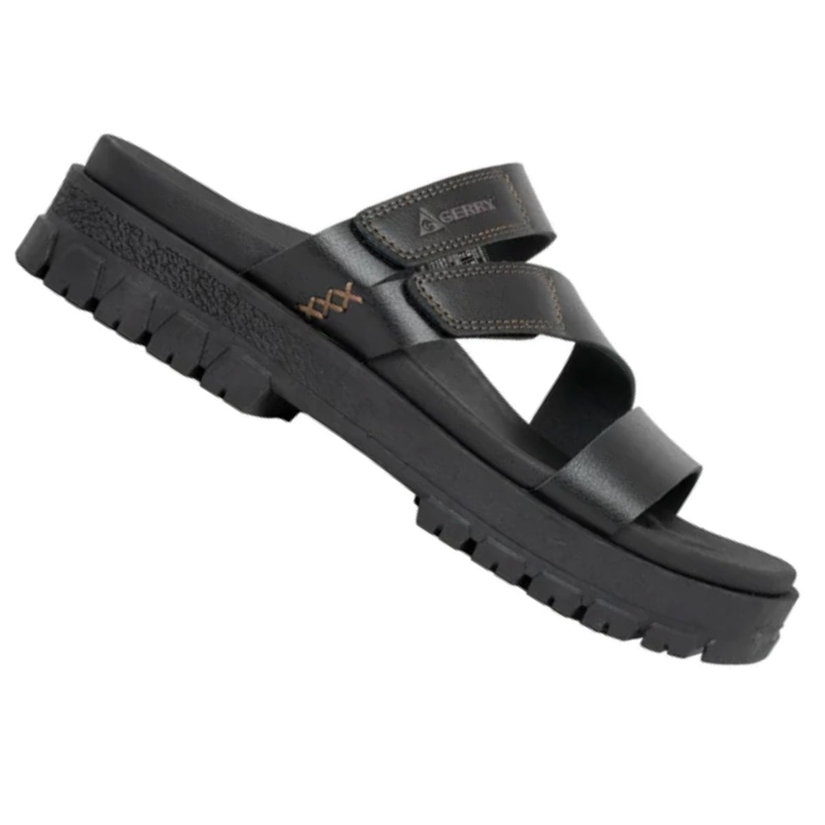 Gerry Choclo Womens Sandal Black Slip On Comfort Sandals Size 9