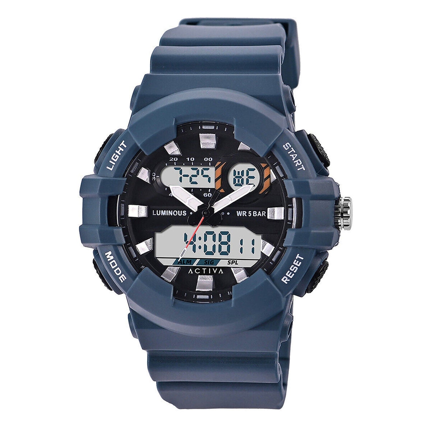 Activa Pixel X Invicta Digital Men's Watch illuminate analog - 50mm. Blue Invicta