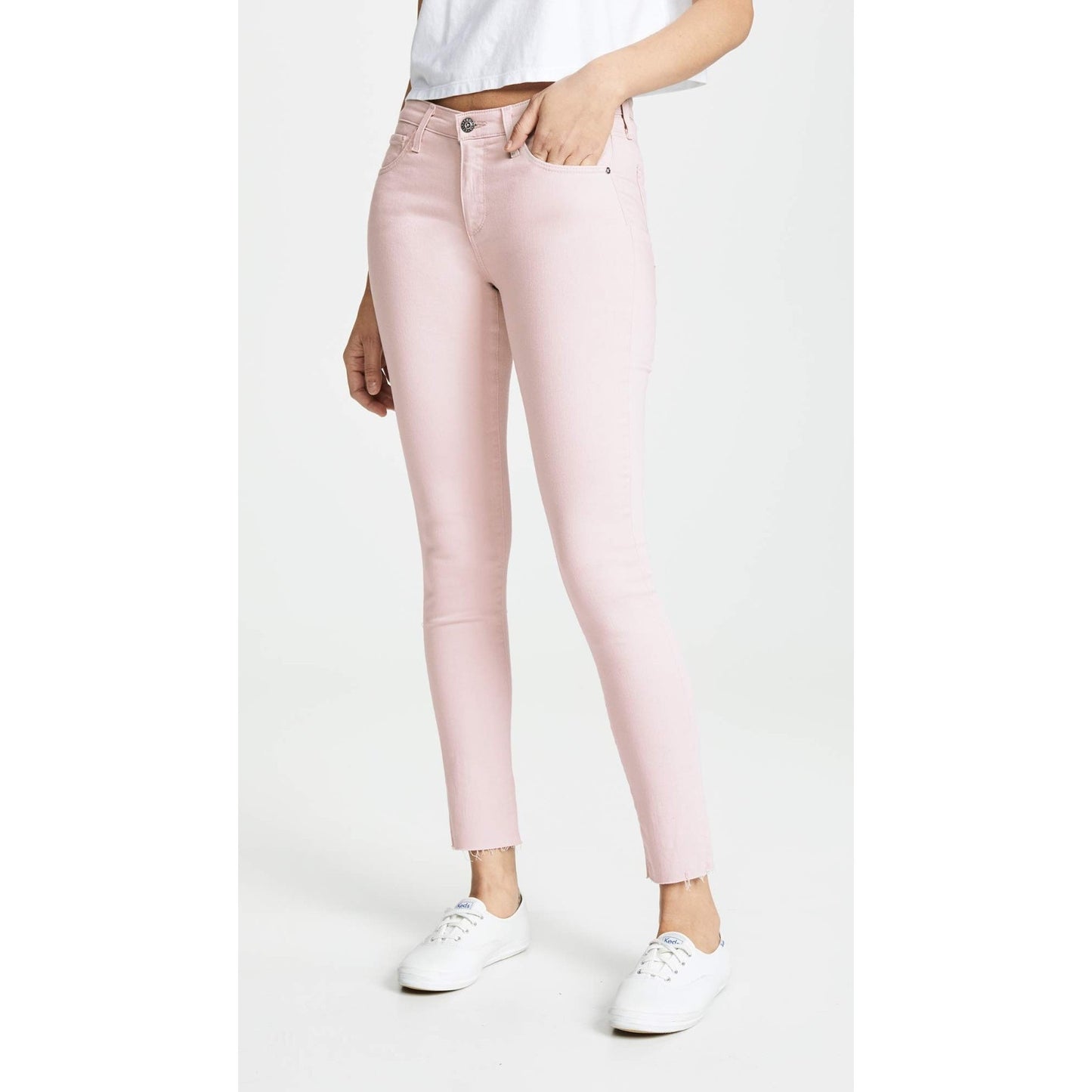 AG Adriano Women’s The Legging Ankle Super Skinny Jeans Peaked Pink Denim 30