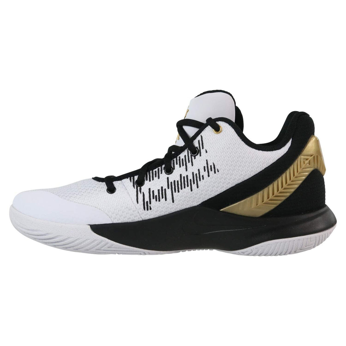 NIKE Men's Kyrie Flytrap 2 Basketball Shoes, White Gold Black Size 10.5 US