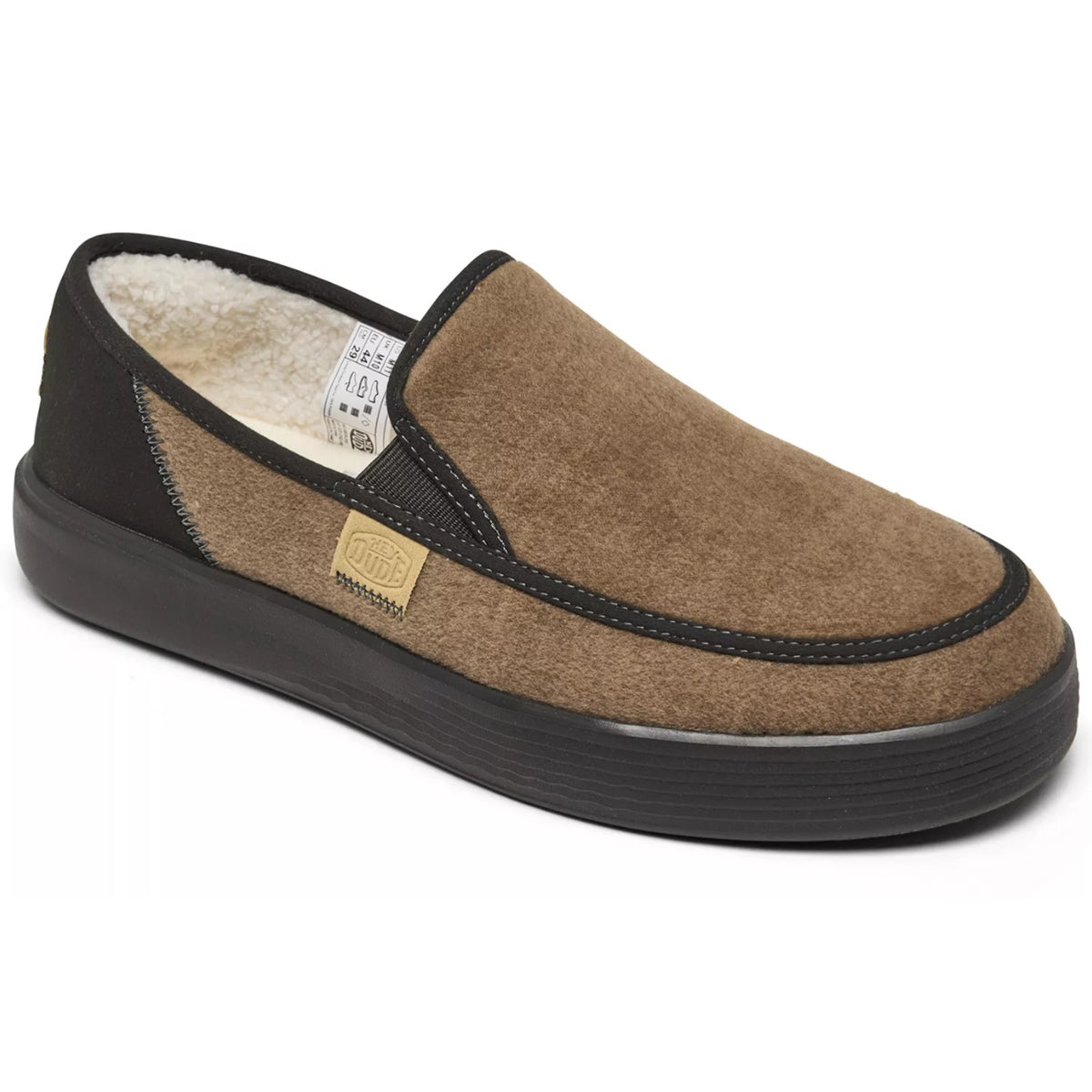 Heydude Men's Sunapee Warmth Casual Slip-On Moccasin Sneakers Brown Size 8