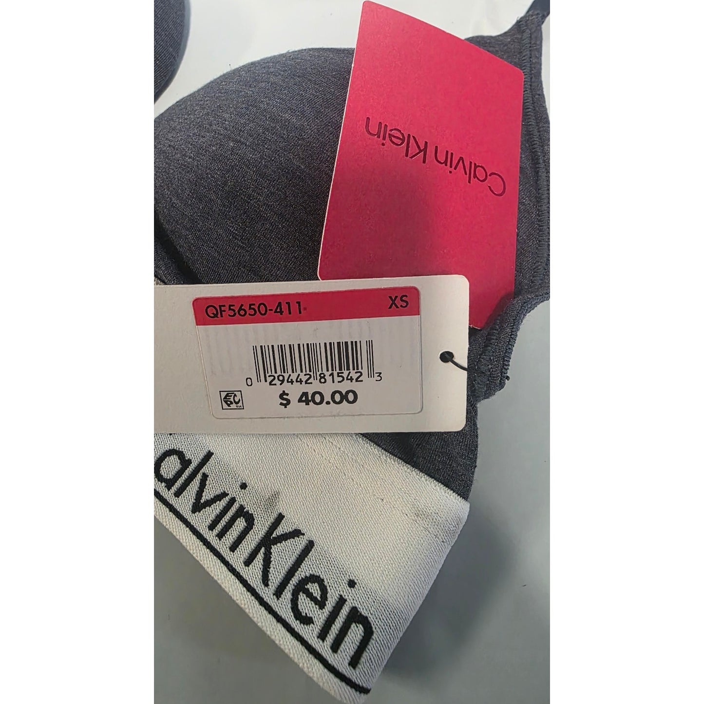 Calvin Klein Cotton Lightly Lined Triangle Bralette Hemisphere Blue X-Small