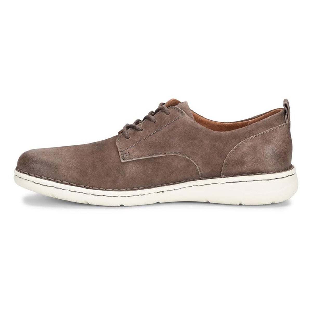 Born Todd Men's Shoes Lace-Up Full Grain Taupe distressed Nubuck Leather 8.5 M