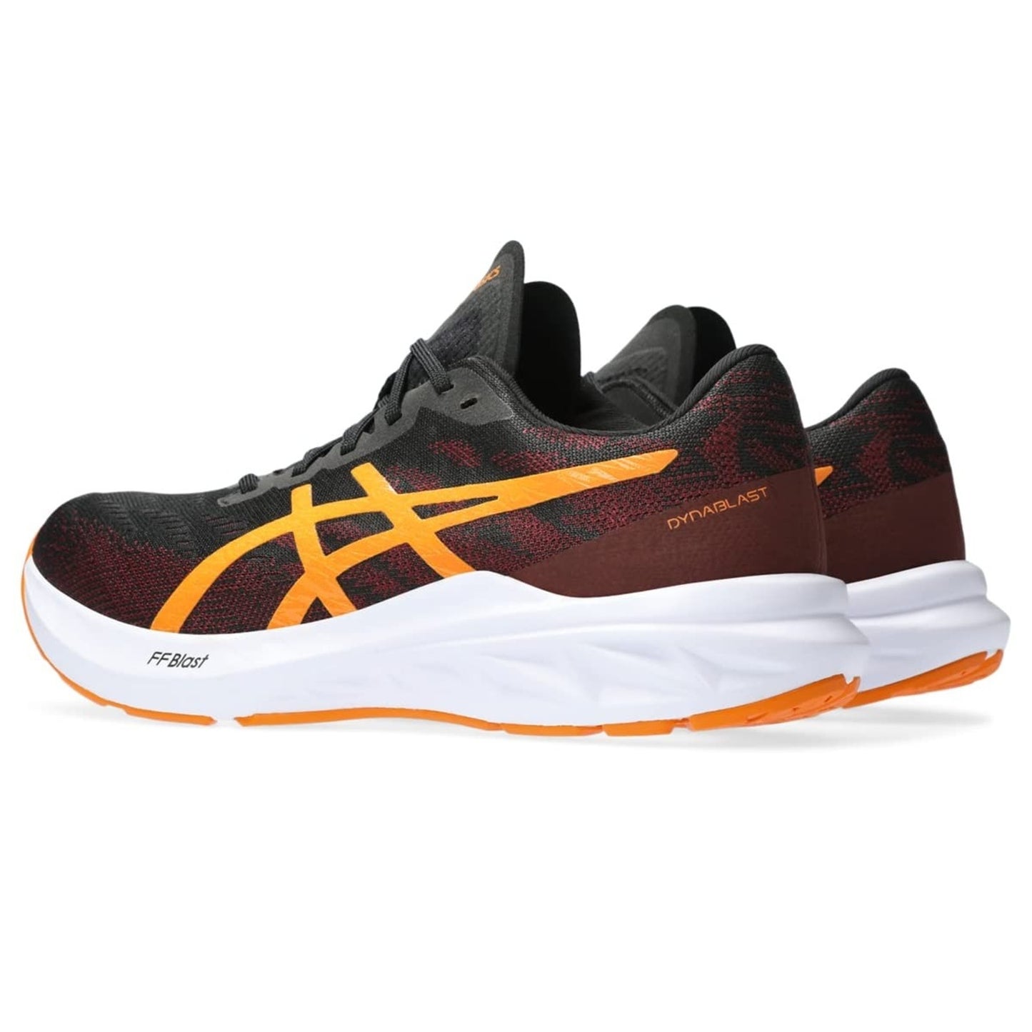 ASICS Men's DYNABLAST 3 Running Shoes, 14 M, Black/Bright Orange
