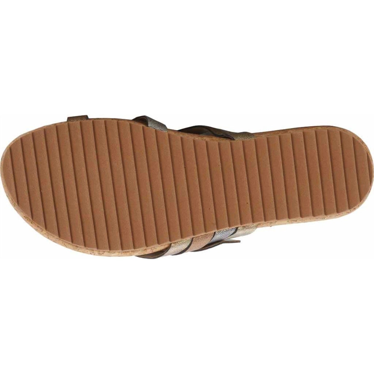 Walking Cradles Penelop Women's Sandals Size 9.5 Metallic Leather Slide