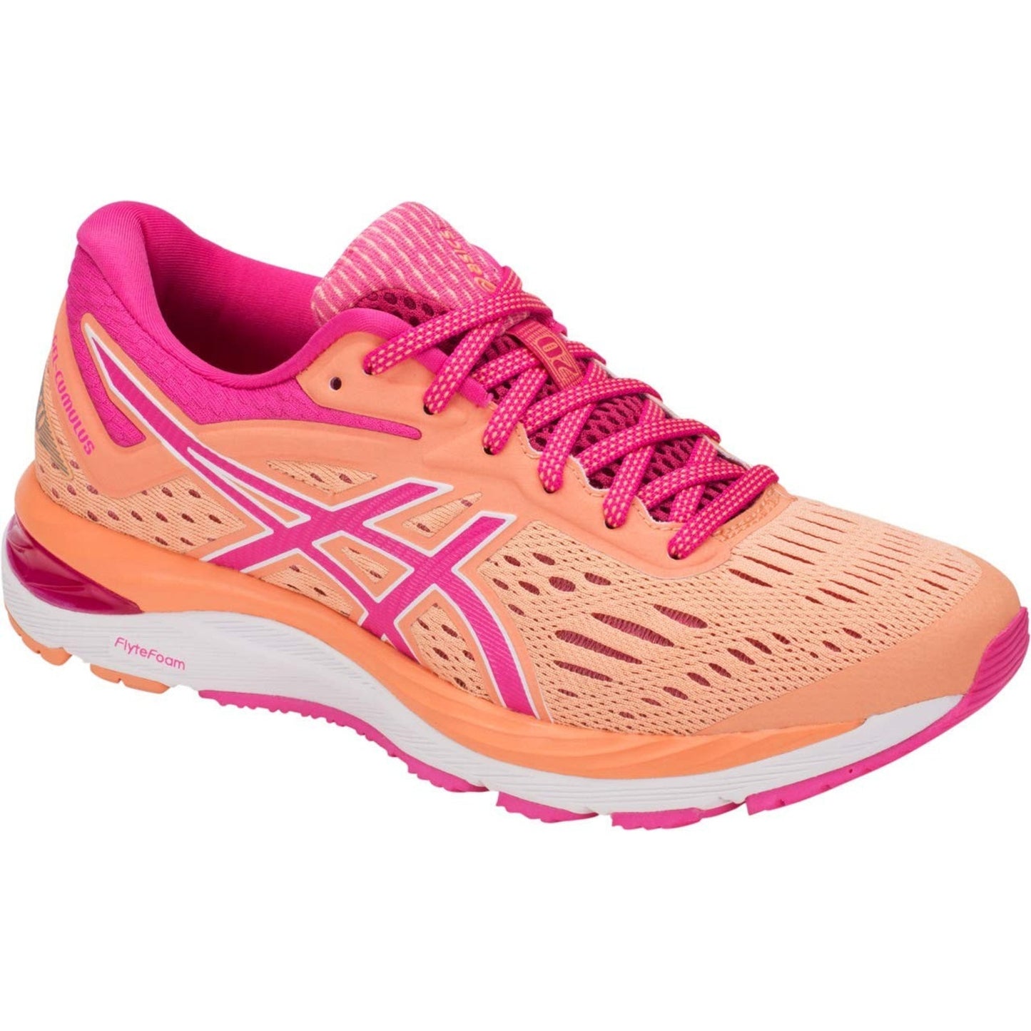 ASICS Gel-Cumulus 20 Women's Running Shoes, Mojave/Fuschia Purple, 11 M US