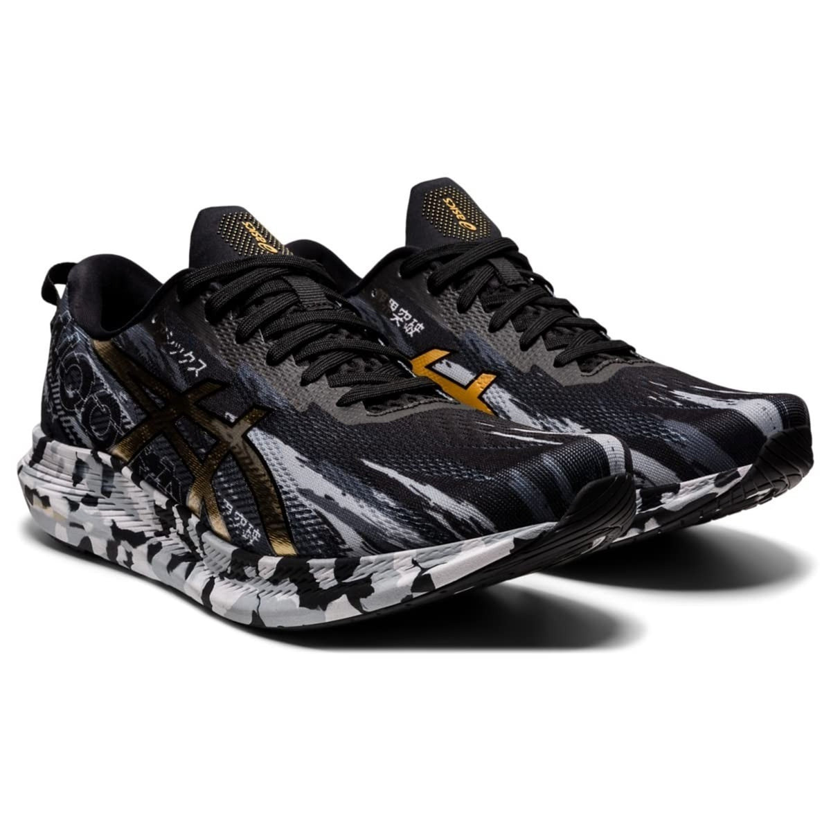 ASICS Noosa TRI 13 Men's Running Shoes Black/Pure Gold Size 9.5 M