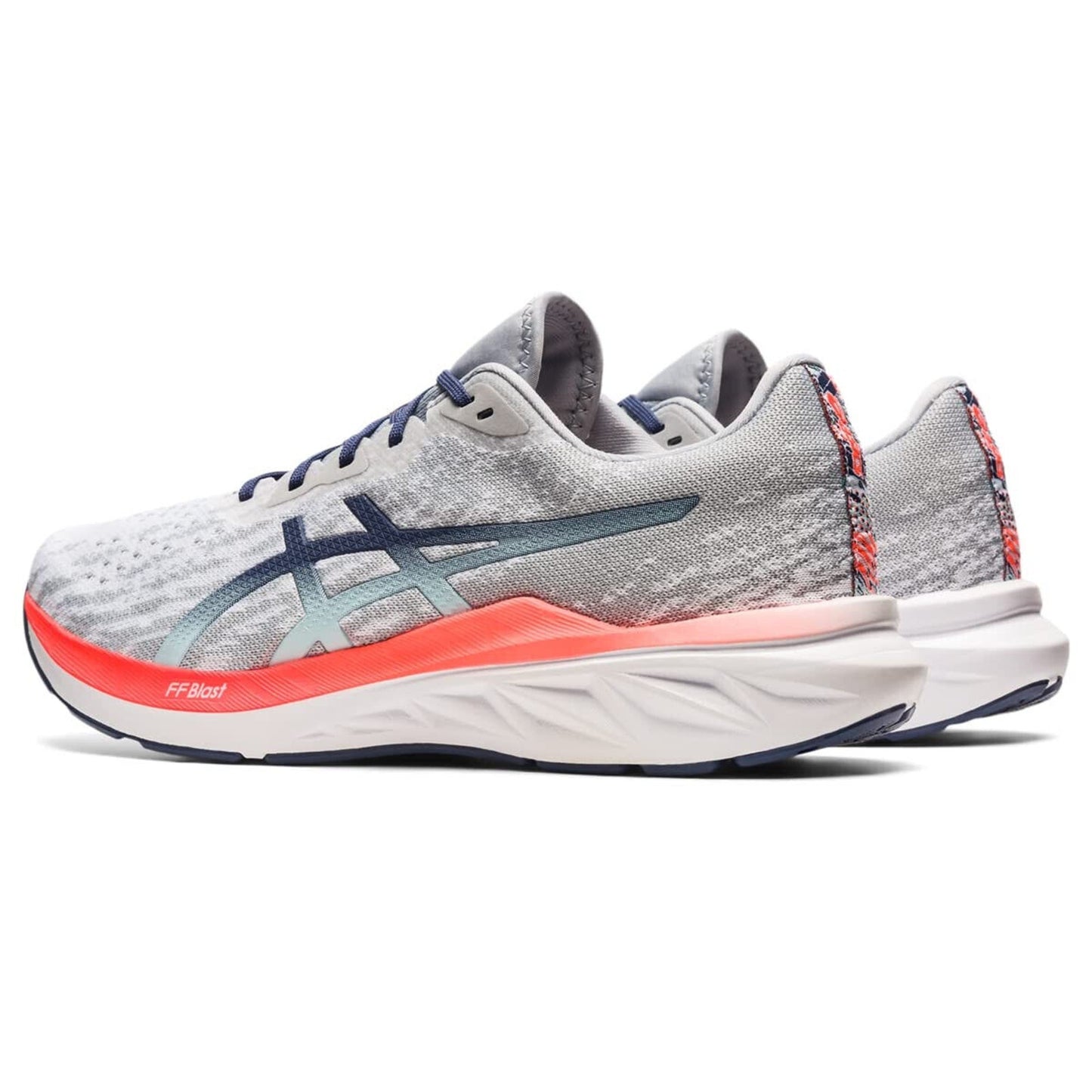 Asics Dynablast 2 Shoes Men's Gray Blue Low Top Athletic Running Sneakers 12.5
