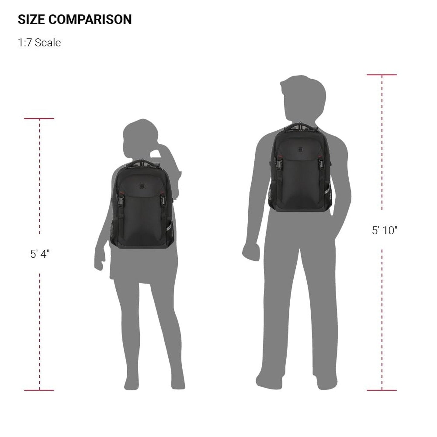 SwissGear Civic Pro Laptop Backpack, Black 5213 , 18"x13.25"x7 SWISSGEAR