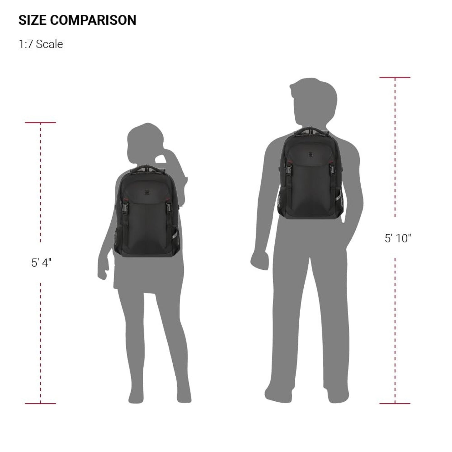 SwissGear Civic Pro Laptop Backpack, Black 5213 , 18"x13.25"x7