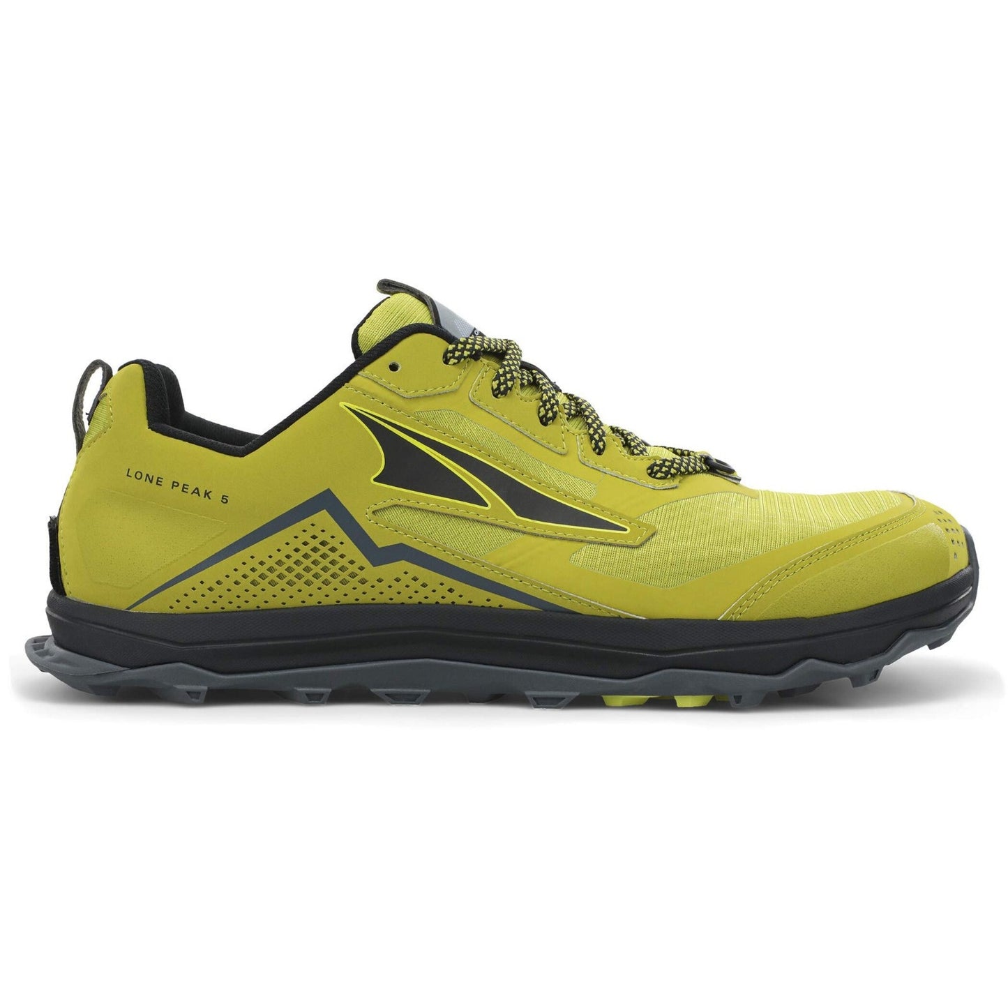 ALTRA Mens Size 9.5 Lone Peak 5 Trail Running Hike Shoe Lime/Black Sneaker New