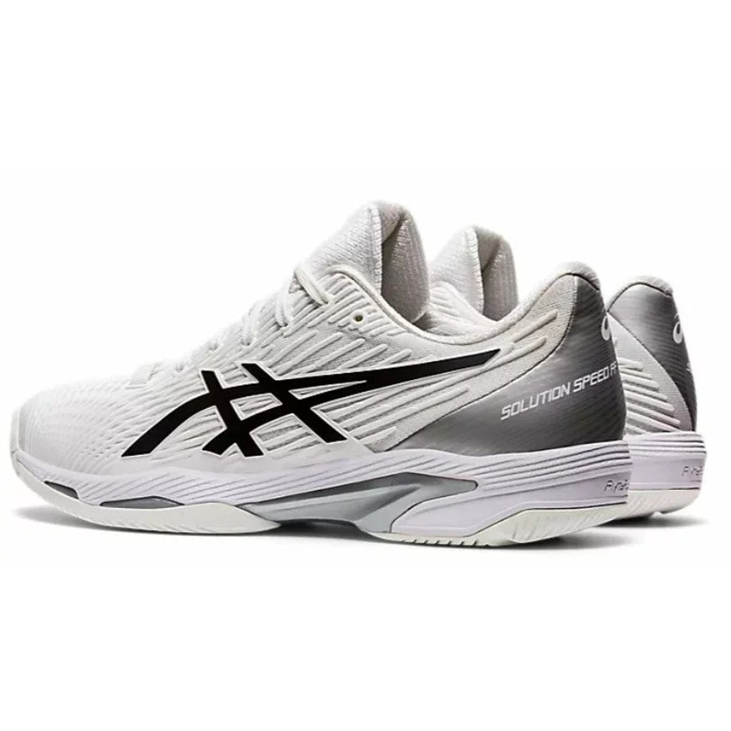 ASICS Men's SOLUTION SPEED FF 2 Tennis Shoes in White/Black 8.5 M