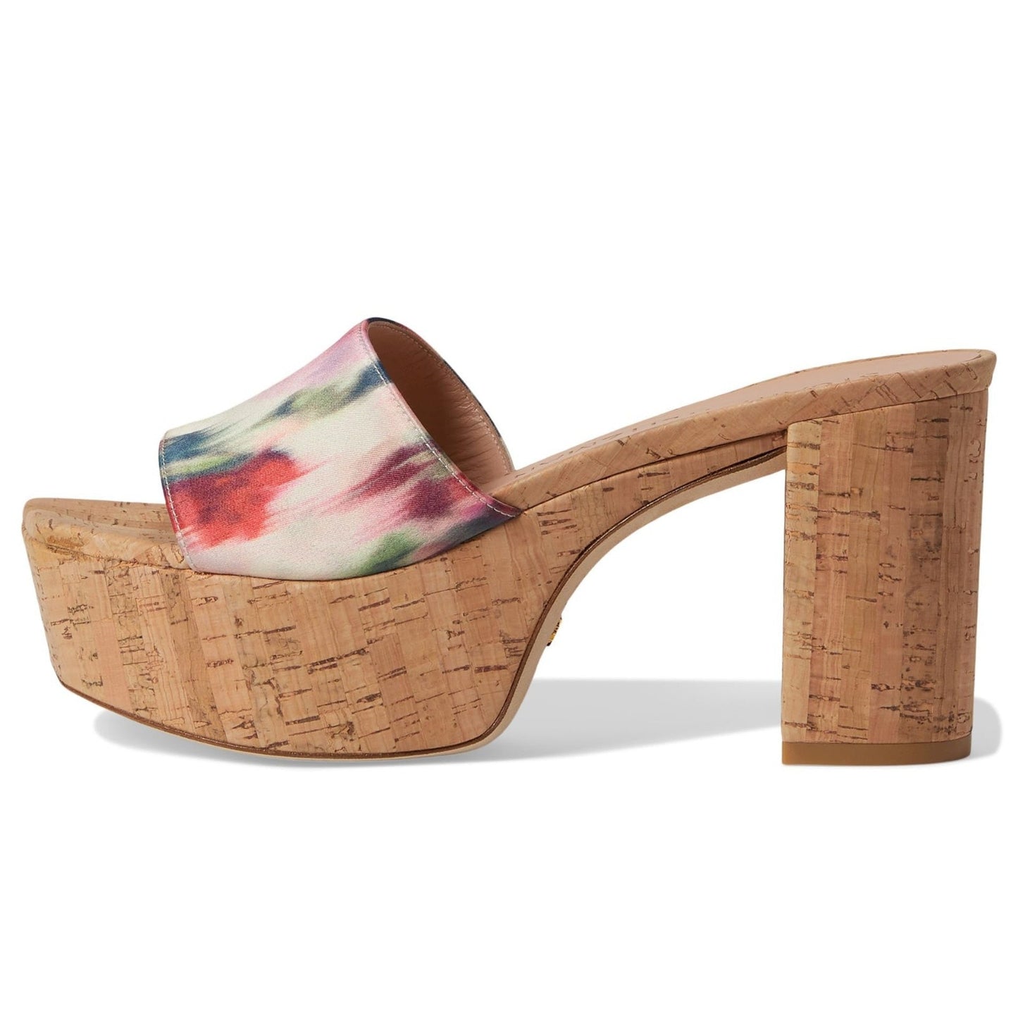 Stuart Weitzman Squarehigh Platform 95 Sandal Multi Block Heel Women's 9 B