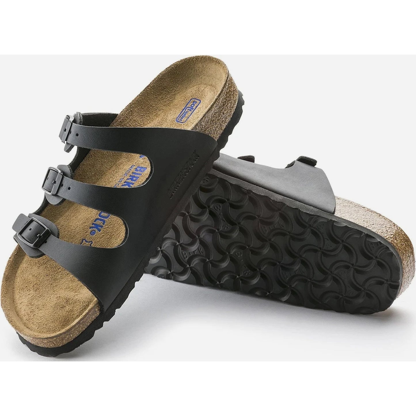 Birkenstock Florida Fresh Anthracite Pu Birko-Flor EU 42 W 11 , M 9.0 Narrow