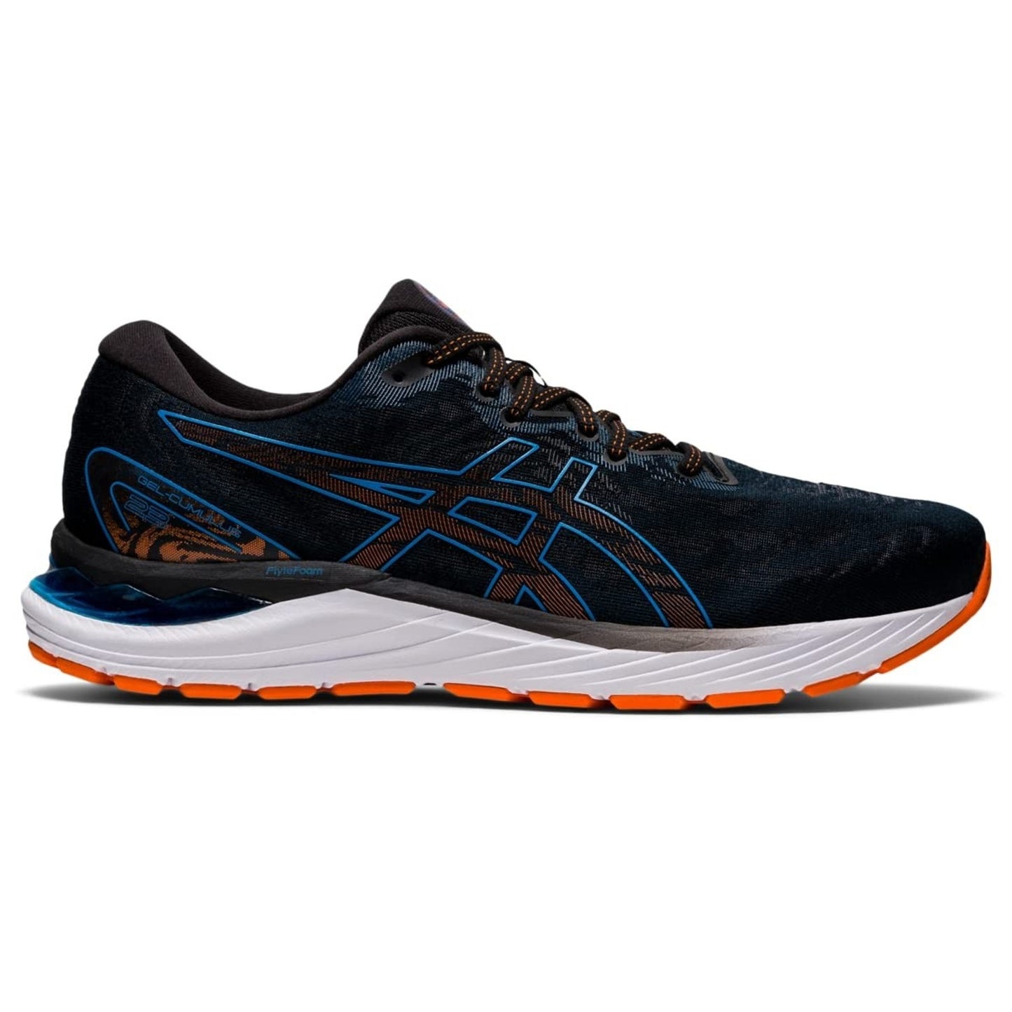 ASICS Men's Gel Cumulus 23 Running Shoes, Black/Reborn Blue 11.5 EE - Wide