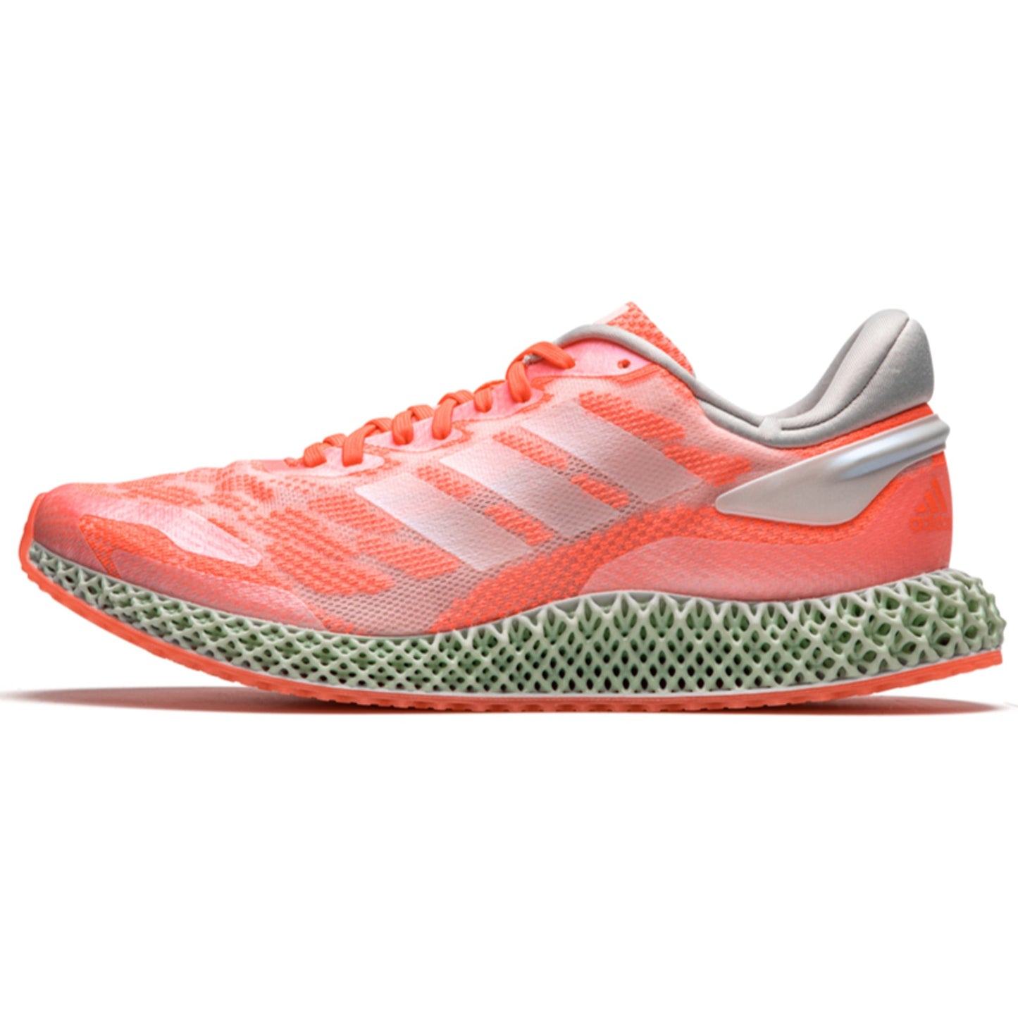 ADIDAS 4D RUN 1.0 FW6838 MEN'S RUNNING SHOE SIZE 12 Cloud White / Coral