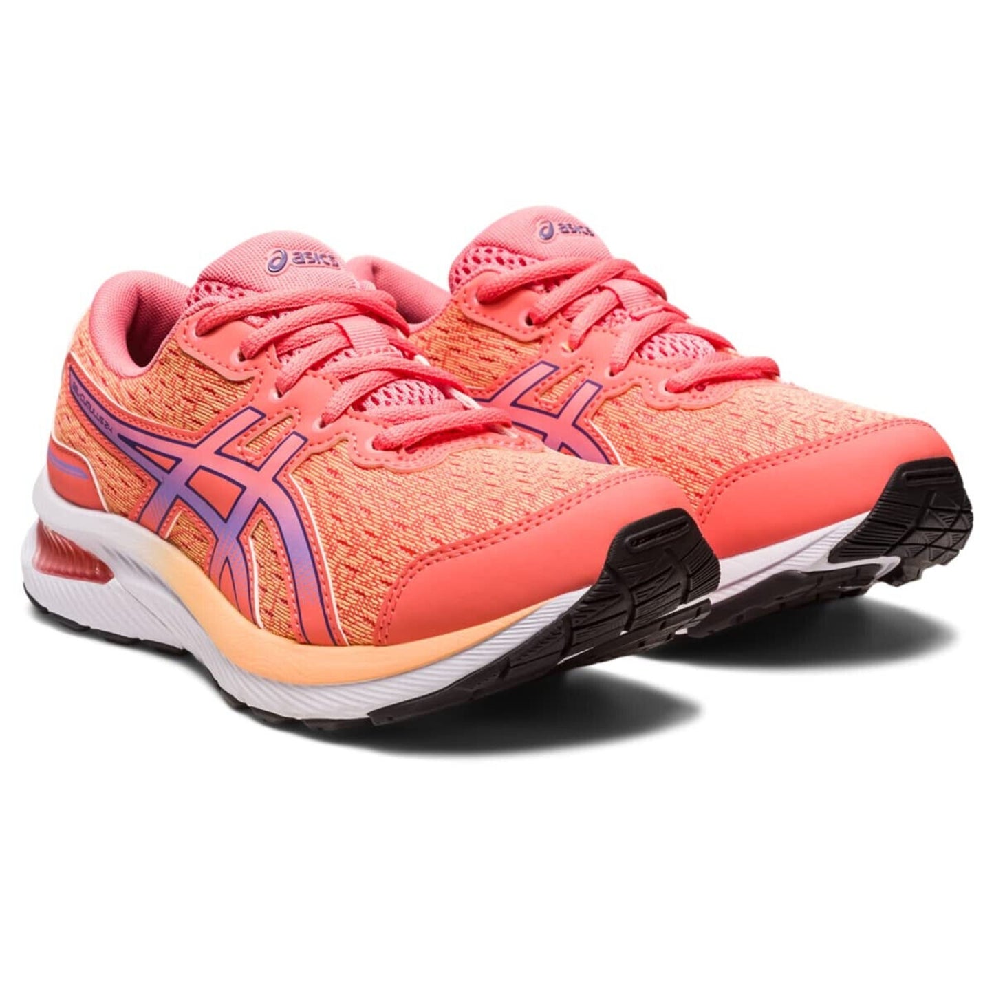 ASICS Kid's Gel-Cumulus 24 Grade School Running Shoes, Papaya/Dusty Purple 6 B