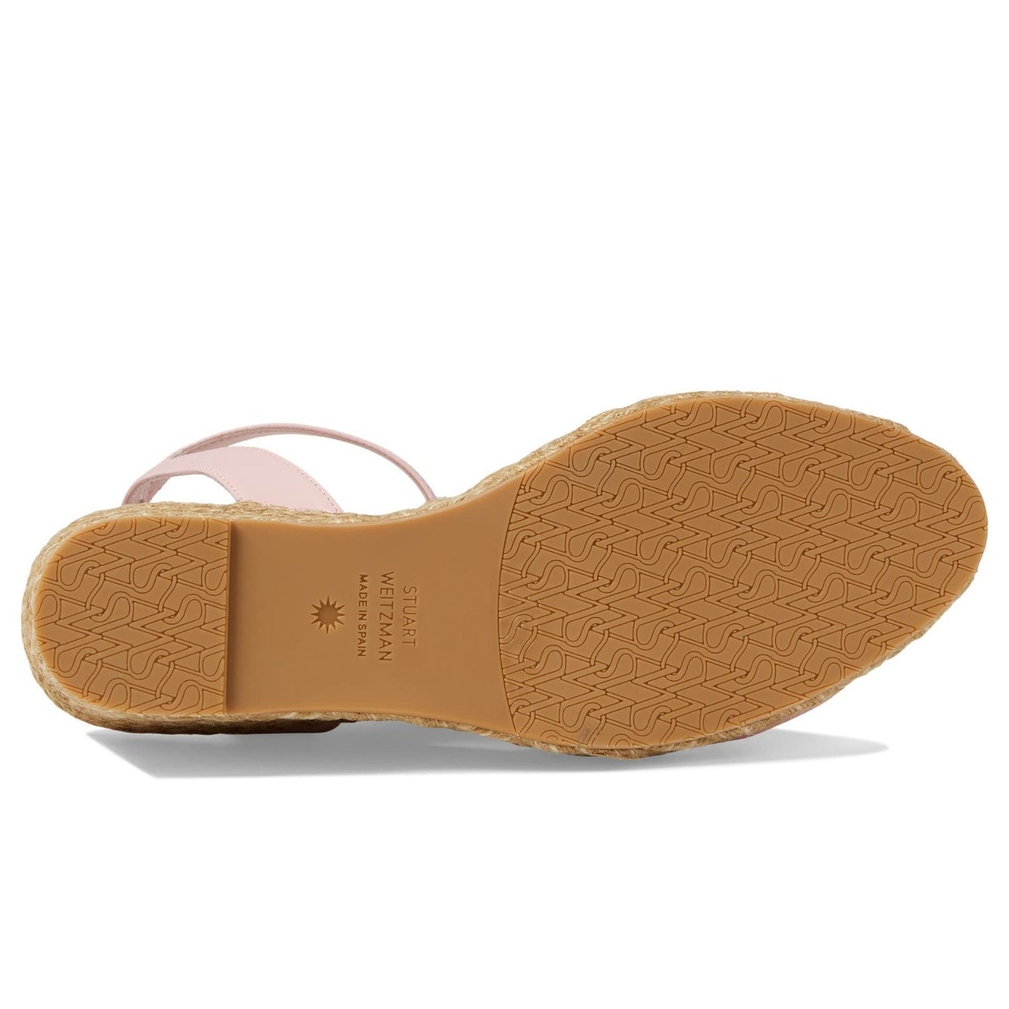 Stuart Weitzman Playa Espadrille Knot Wedge Ballet/Natural 9.5 B