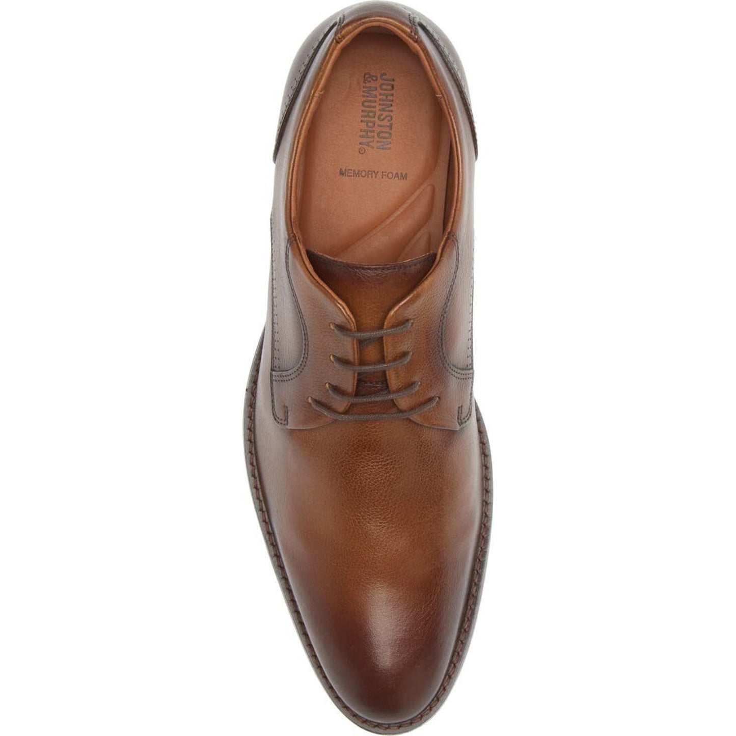 Johnston & Murphy Hawthorn Plain Toe Oxford Tan Leather Men's Size 12 M