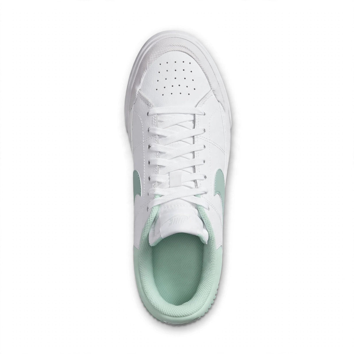 Nike Court Legacy Lift Womens Platform Sneakers White Mint Green Size 8