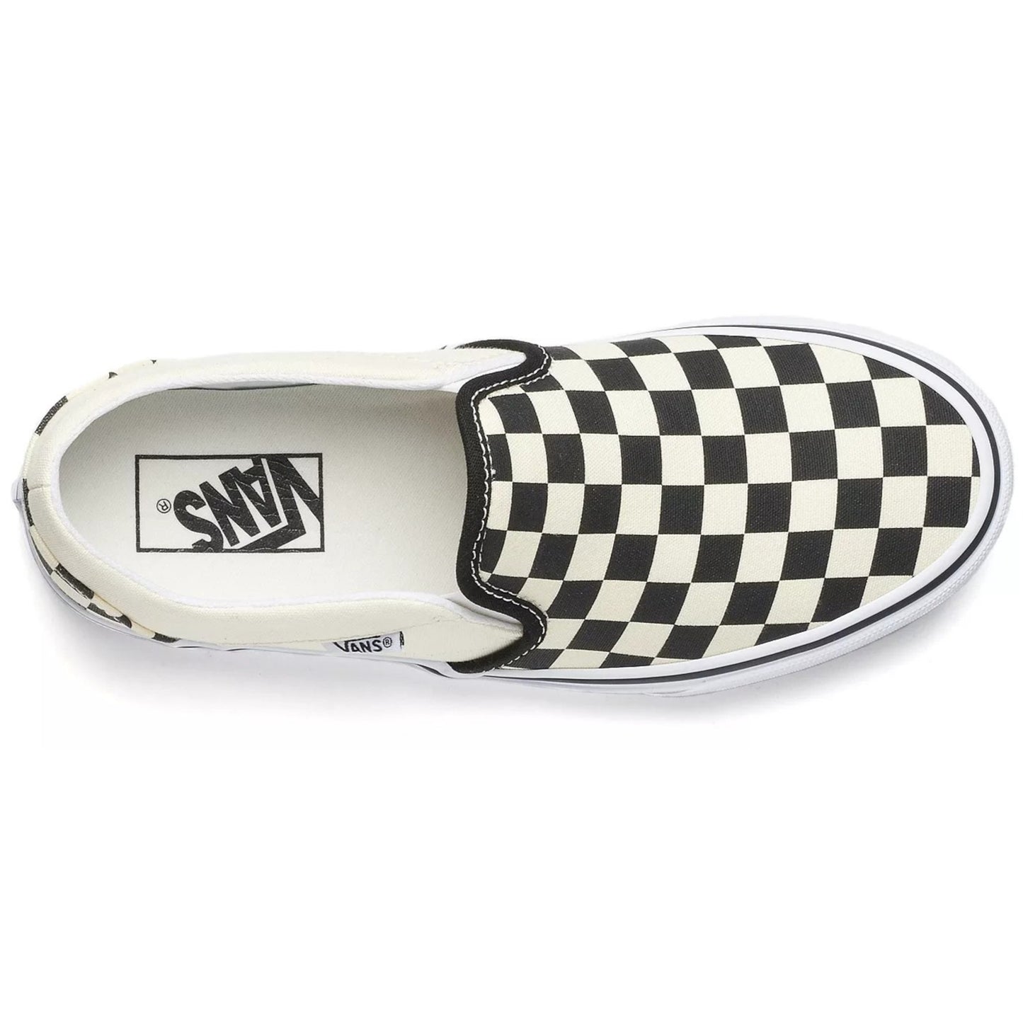 Vans Classic Slip-On Women’s Sneaker Checkerboard Black White Size 7
