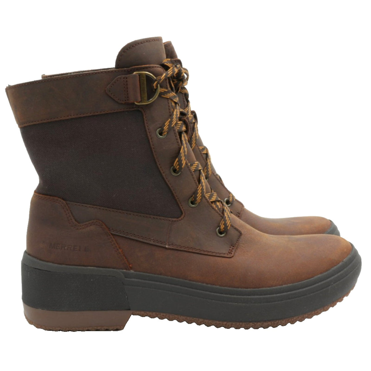 Merrell Haven Mid Lace Women's Snow Boot Waterproof Oak Size 8.5 M
