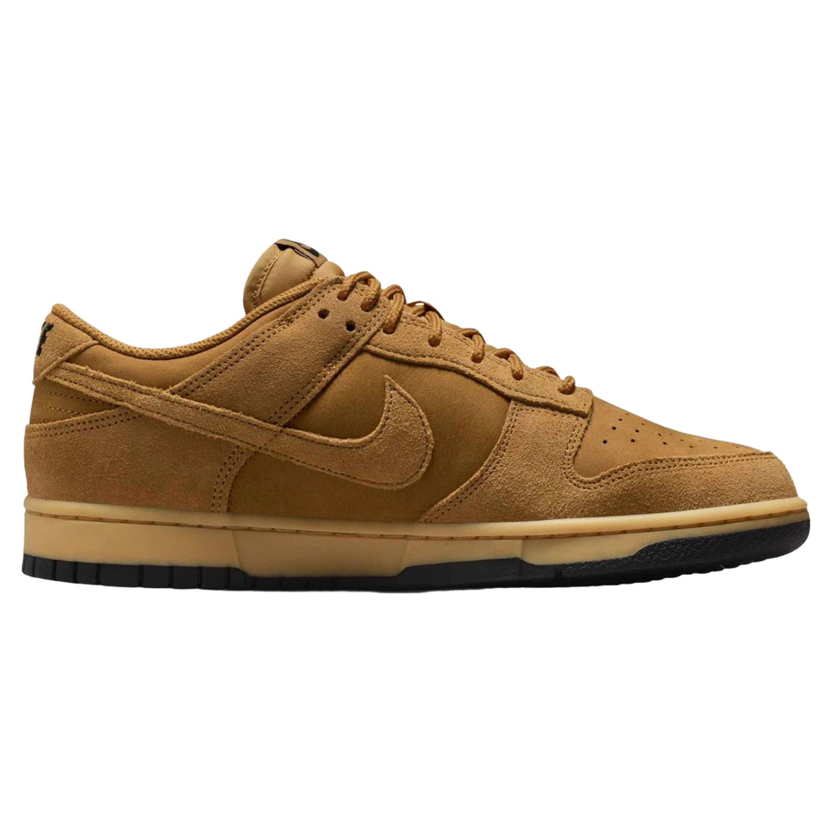 Nike Dunk Low Retro SE Men’s Sneaker Wheat/Black Leather Lace-Up Size 10.5 Men