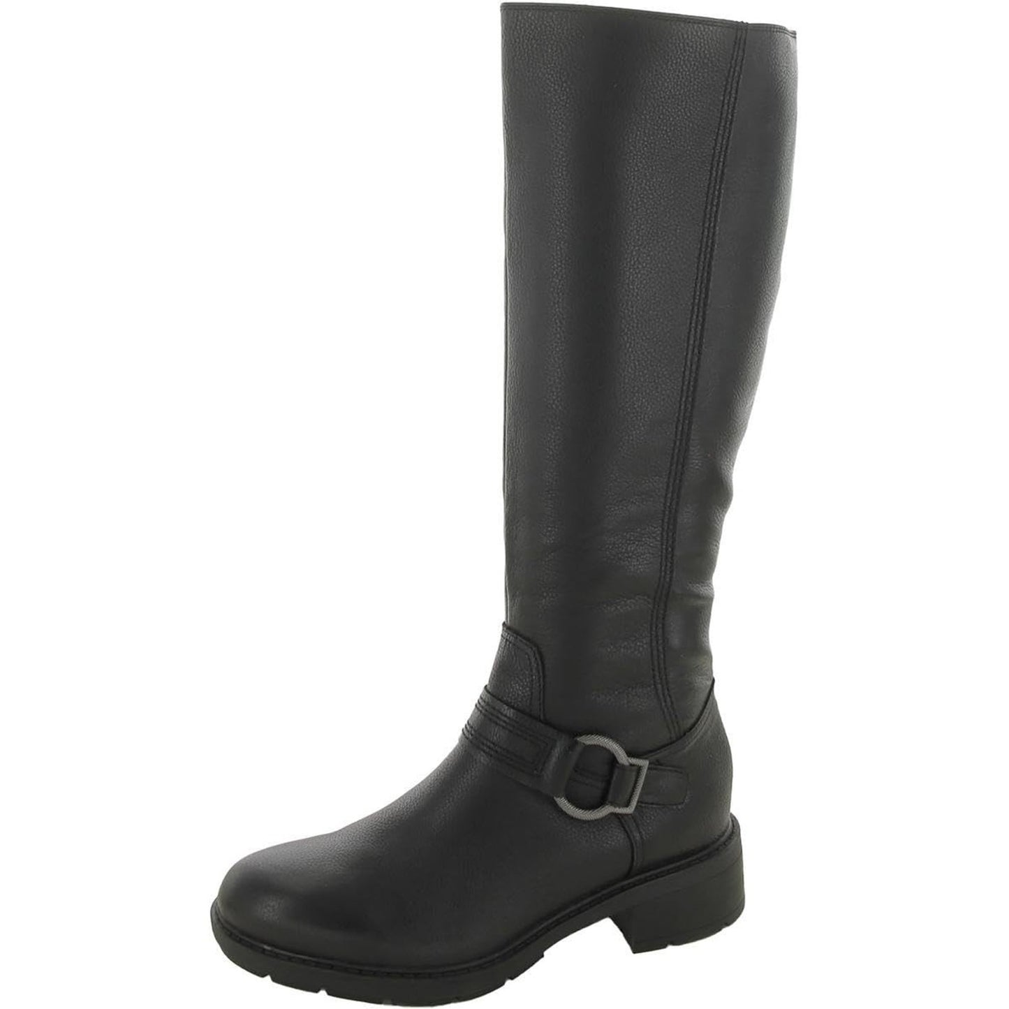 Clarks Hearth Rae Women's Dark Brown Round Leather Heel Boot Size 9.5 M