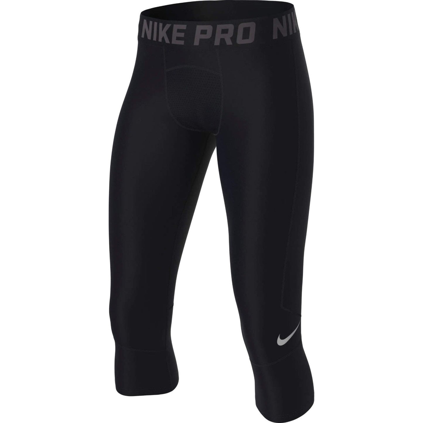 NIKE PRO 3/4 LENGTH BOY'S TIGHTS SIZE Medium NEW BV3506 091 Black