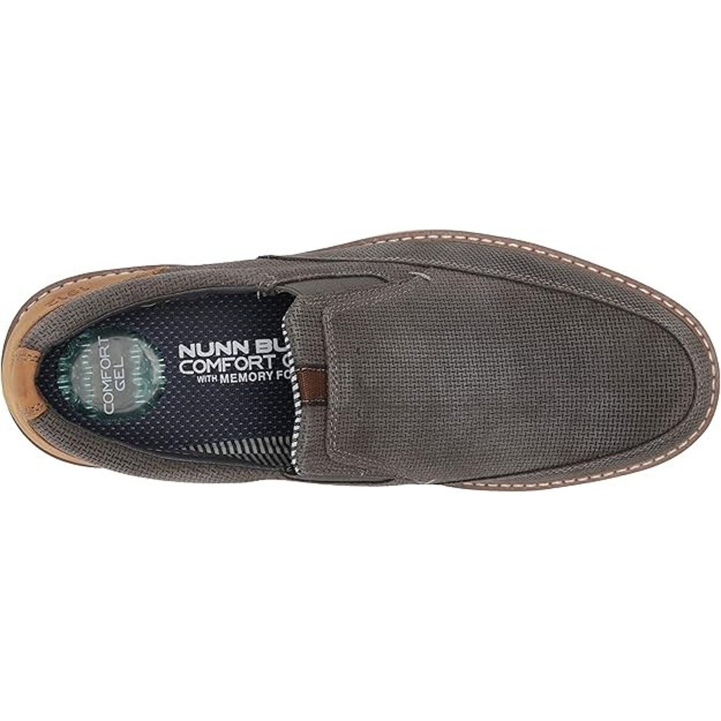 Nunn Bush Men's Barklay Moc Toe Slip-on Loafer with Comfort Gel 12 Wide
