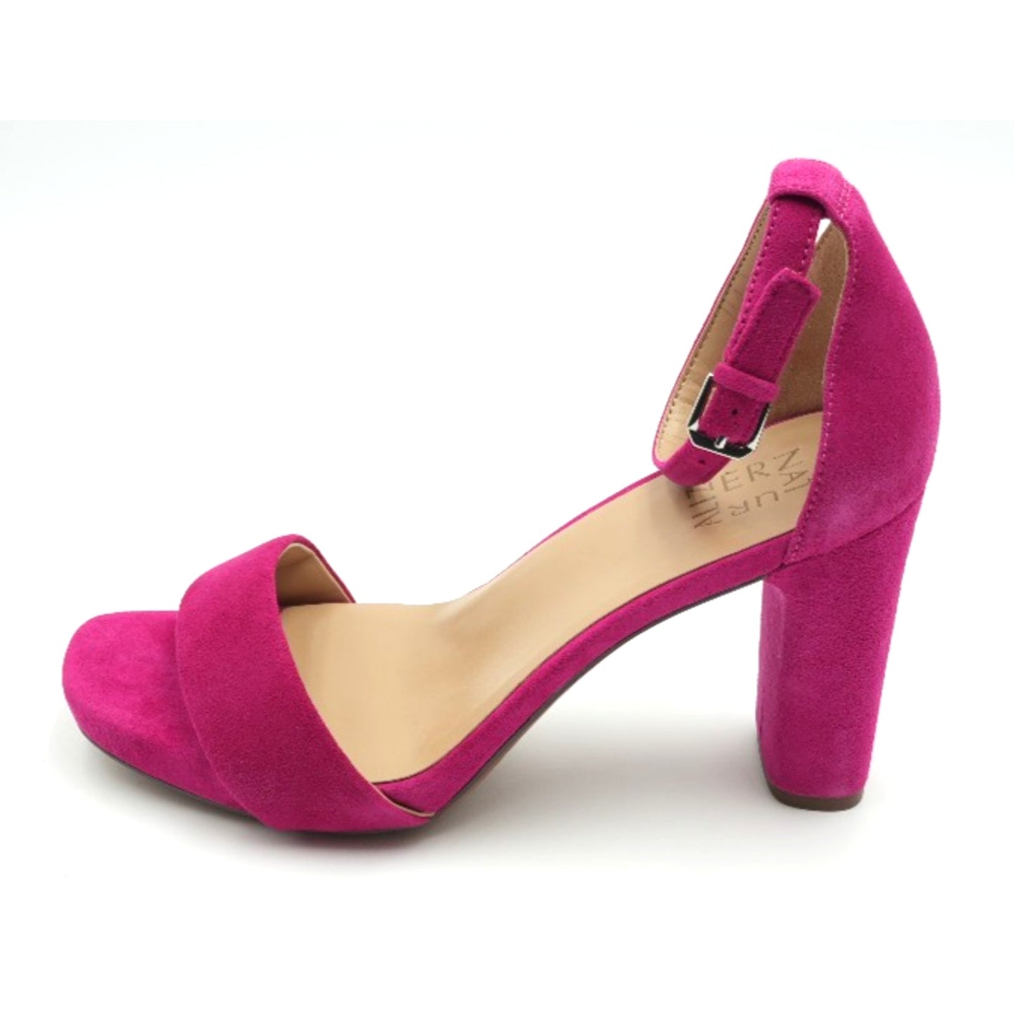Stuart Weitzman Joy suede sandals in a Rose Pink color Size 9.5 Wide