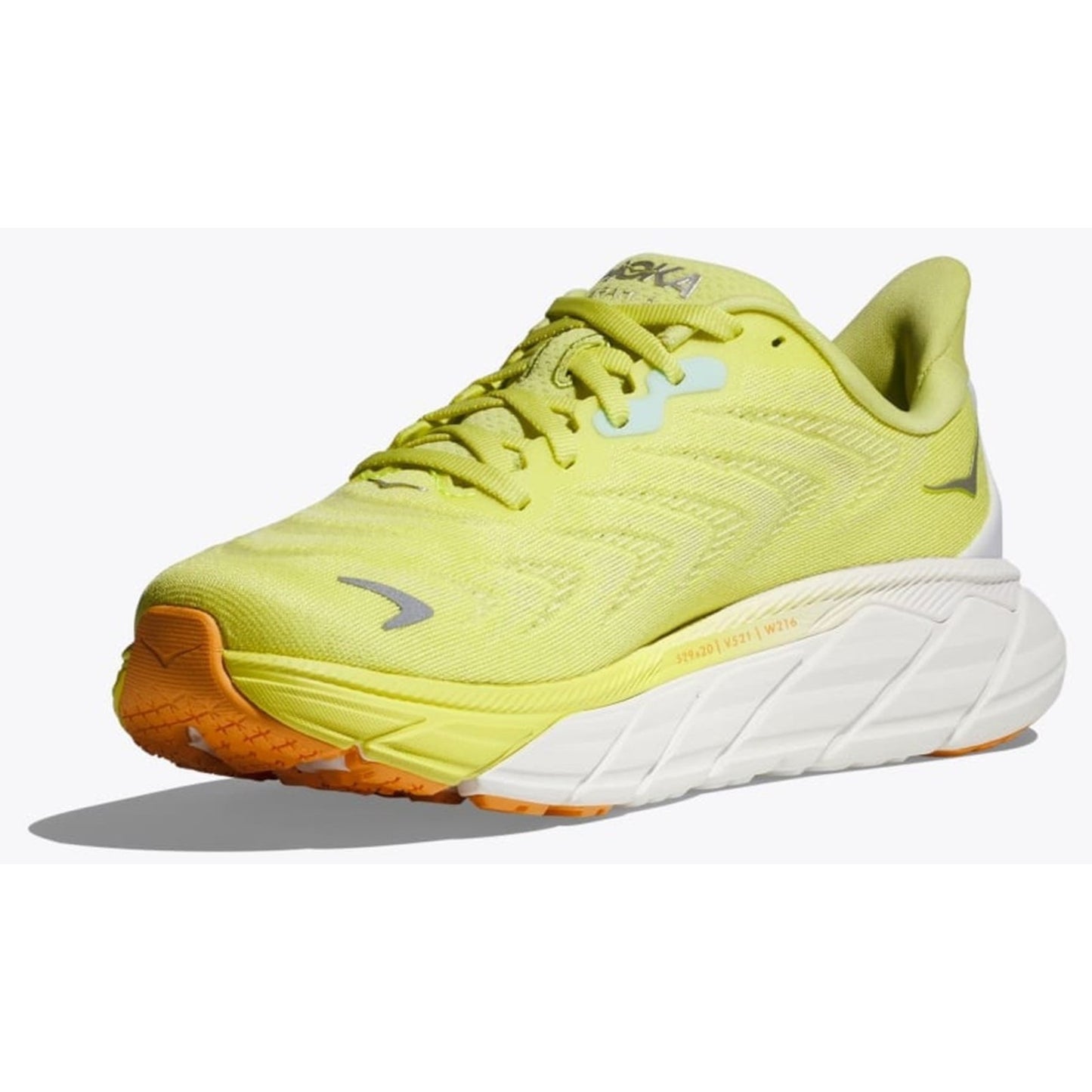 Hoka One Women's Arahi 6 Running Shoes Citrus Glow White Size US 7.5 B
