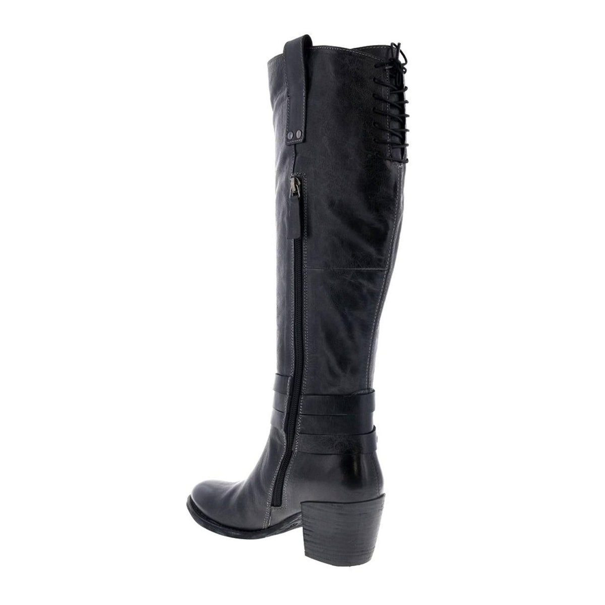 ROAN BY BED STU Women's Garner Black Pull up Boots - Leather 9 M