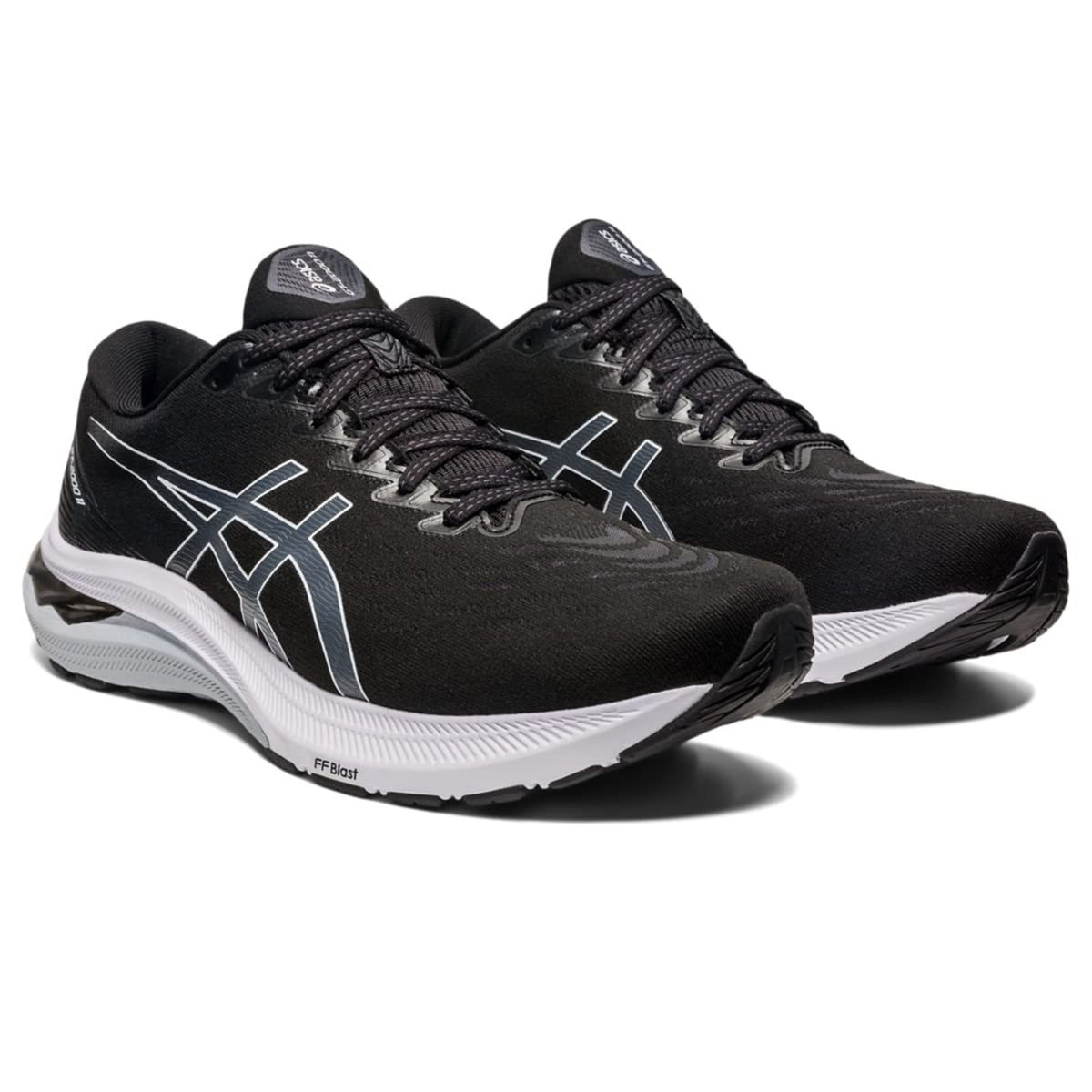 ASICS GT-2000 11 Men's Running Shoes Black/White Size 10 4E - Extra Wide