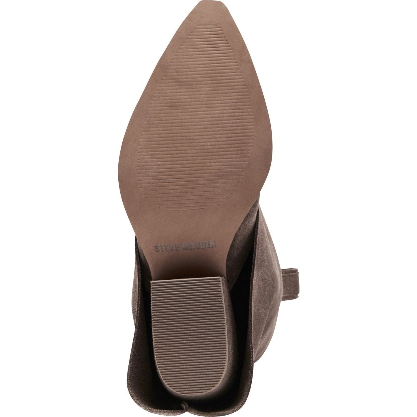 Steve Madden Women's Sorvino Taupe Suede block heel 11 Medium Steve Madden