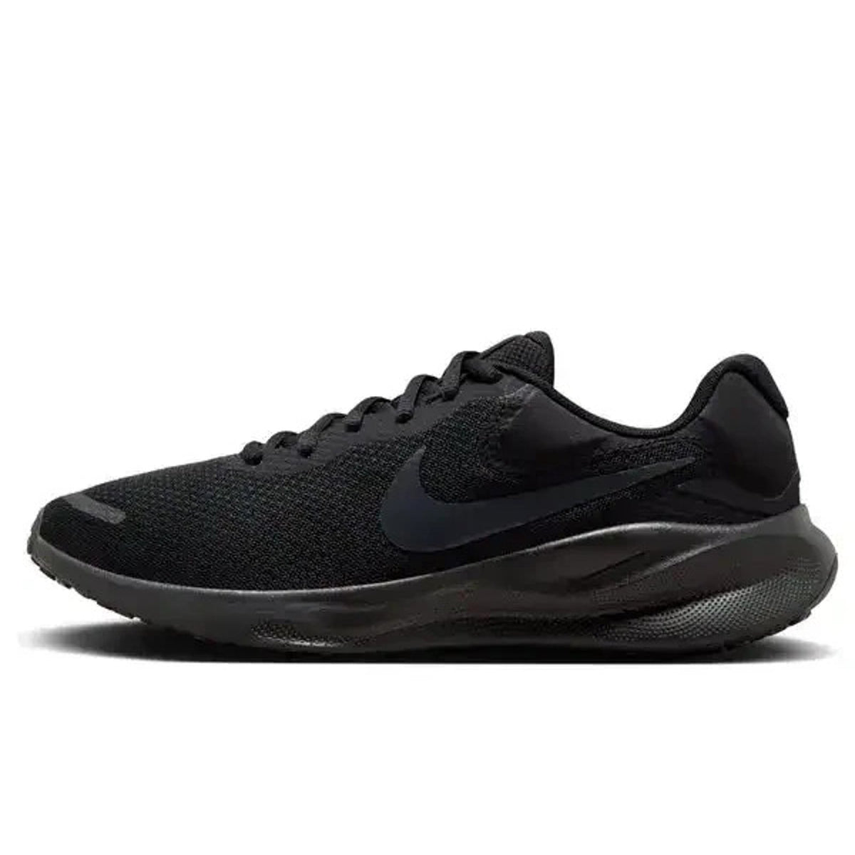 Nike Revolution 7 Men's Road Running Shoes Color: Black/Off Noir Size 12