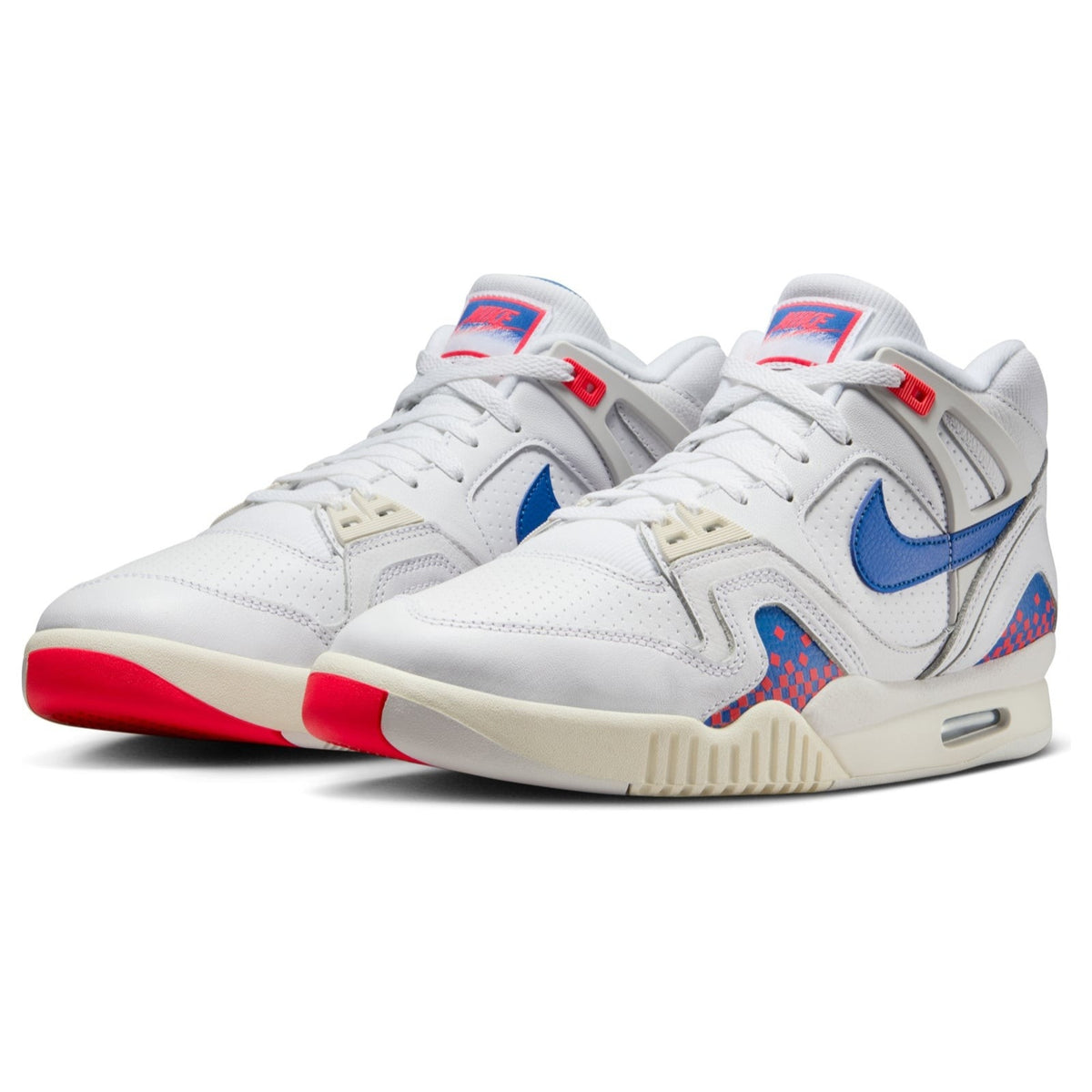 Nike Air Tech Challenge 2 Pixel Court Men's Shoes Crimson/Ivory/Blue Size 10.5