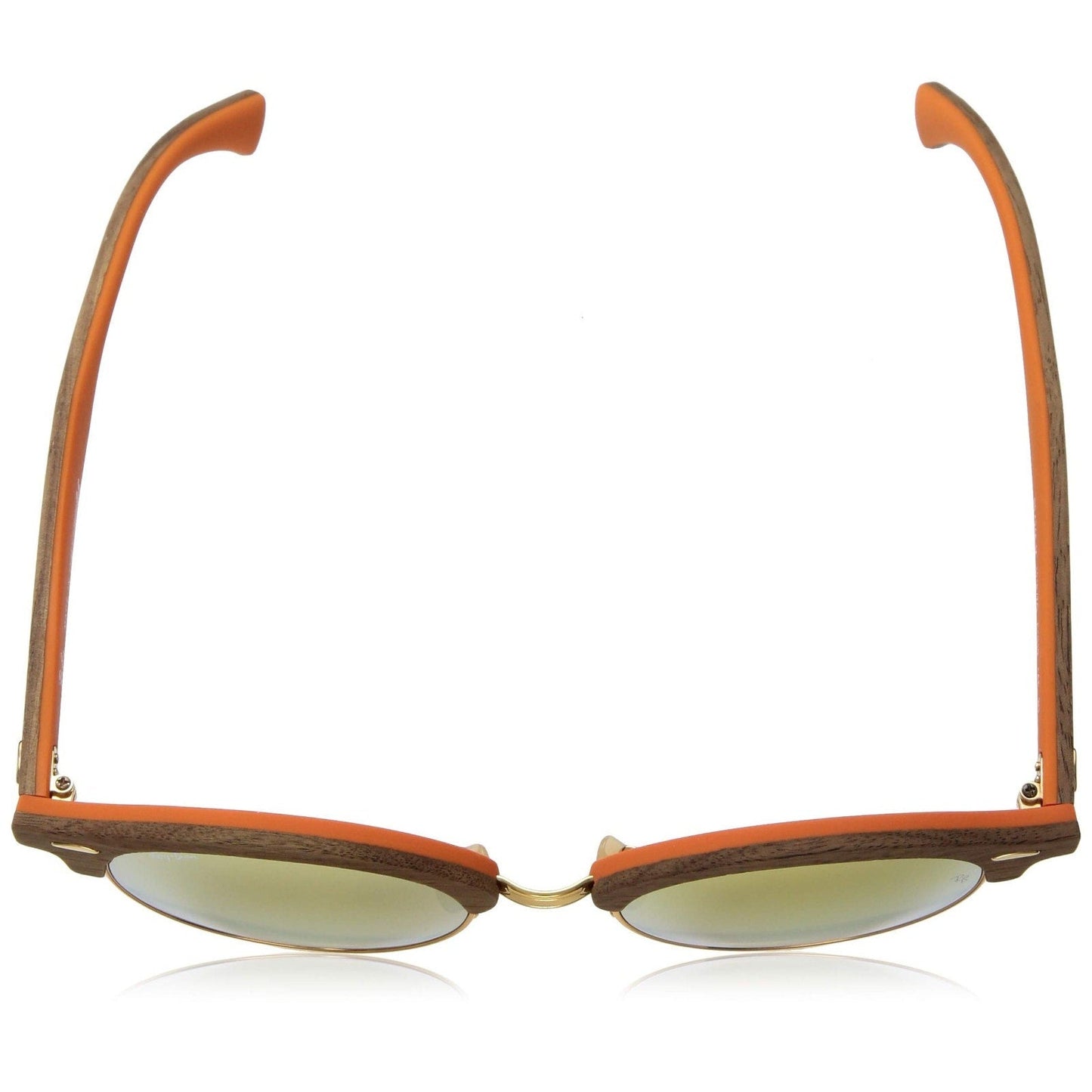 Ray-Ban CLUBROUND WOOD 0RB4246M Gradient Brown/Mirror Pink One Size 51-19-145 Ray-Ban