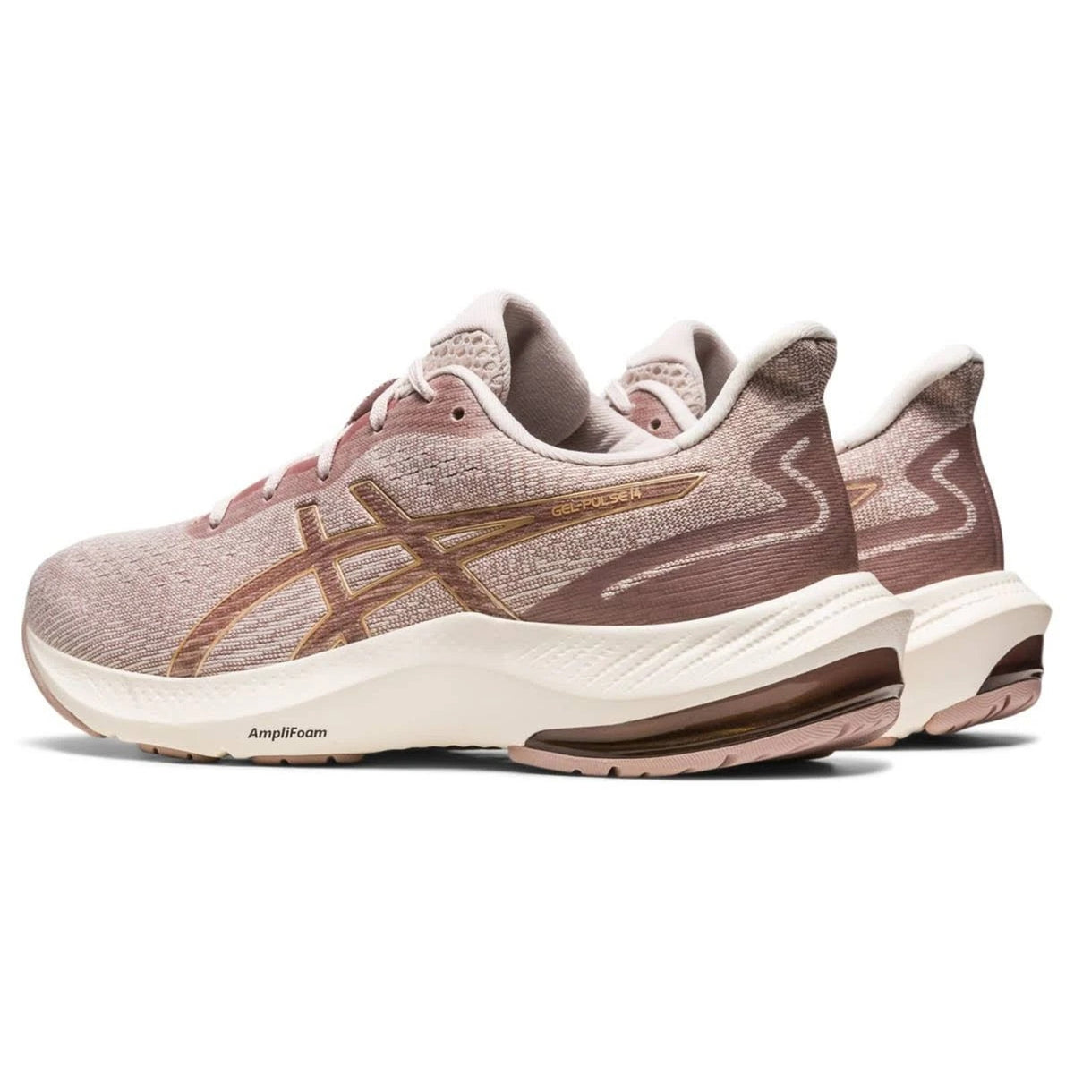 ASICS Women's Gel-Pulse 14 Running Shoes, Size 8 M US , Mineral Beige/Champagne