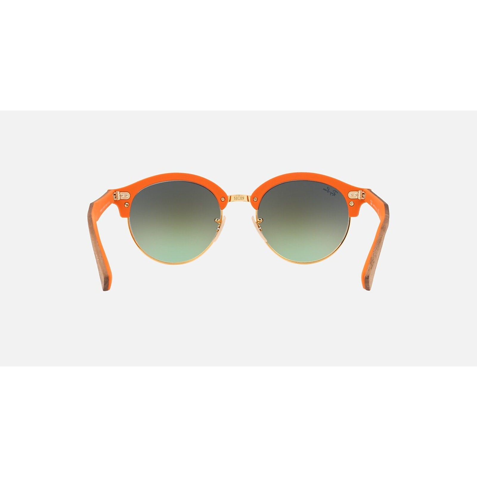 Ray-Ban CLUBROUND WOOD 0RB4246M Gradient Brown/Mirror Pink One Size 51-19-145 Ray-Ban