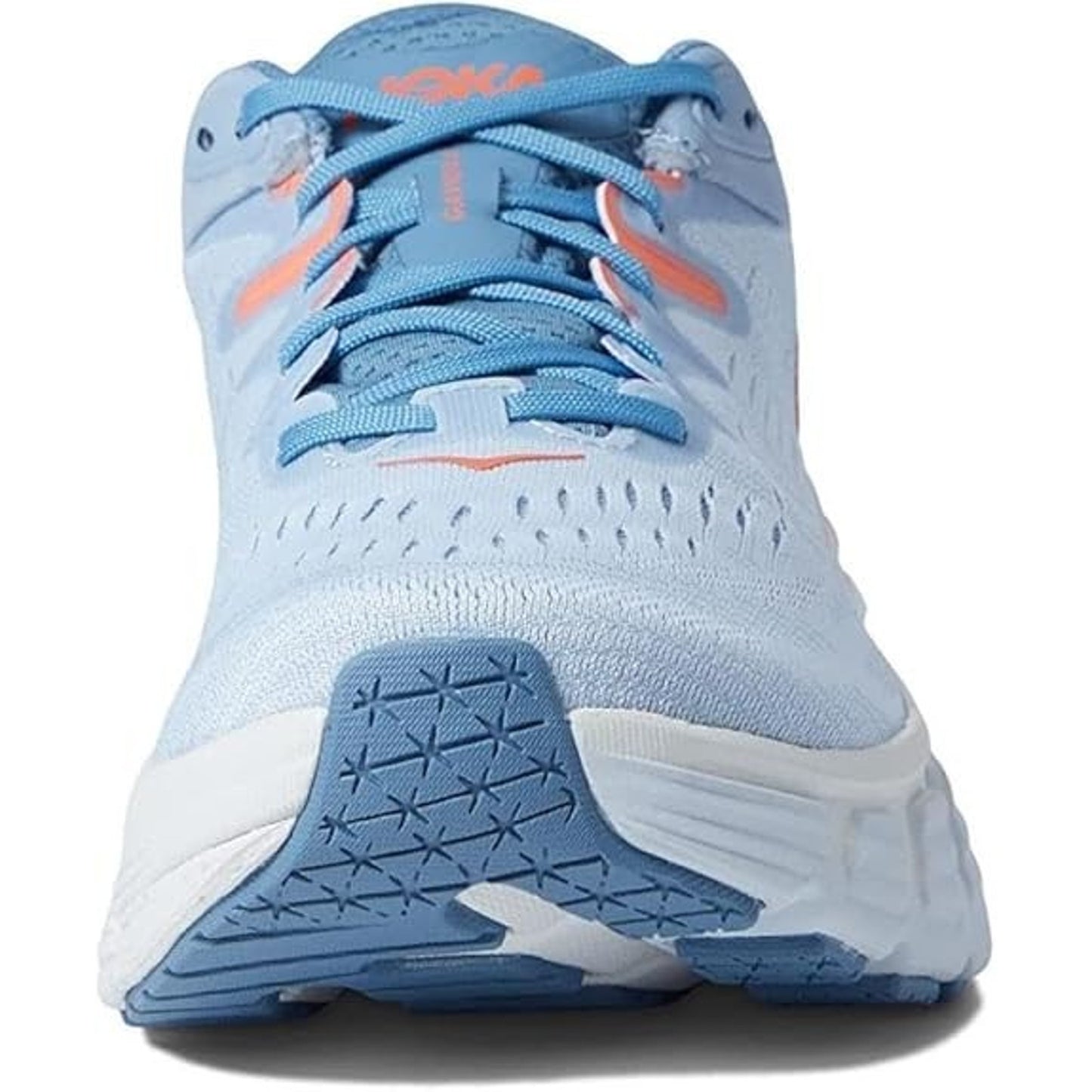 Hoka One Gaviota 4 Womens Running Shoes Size 6.5 Wide Blue Fog Plein Air