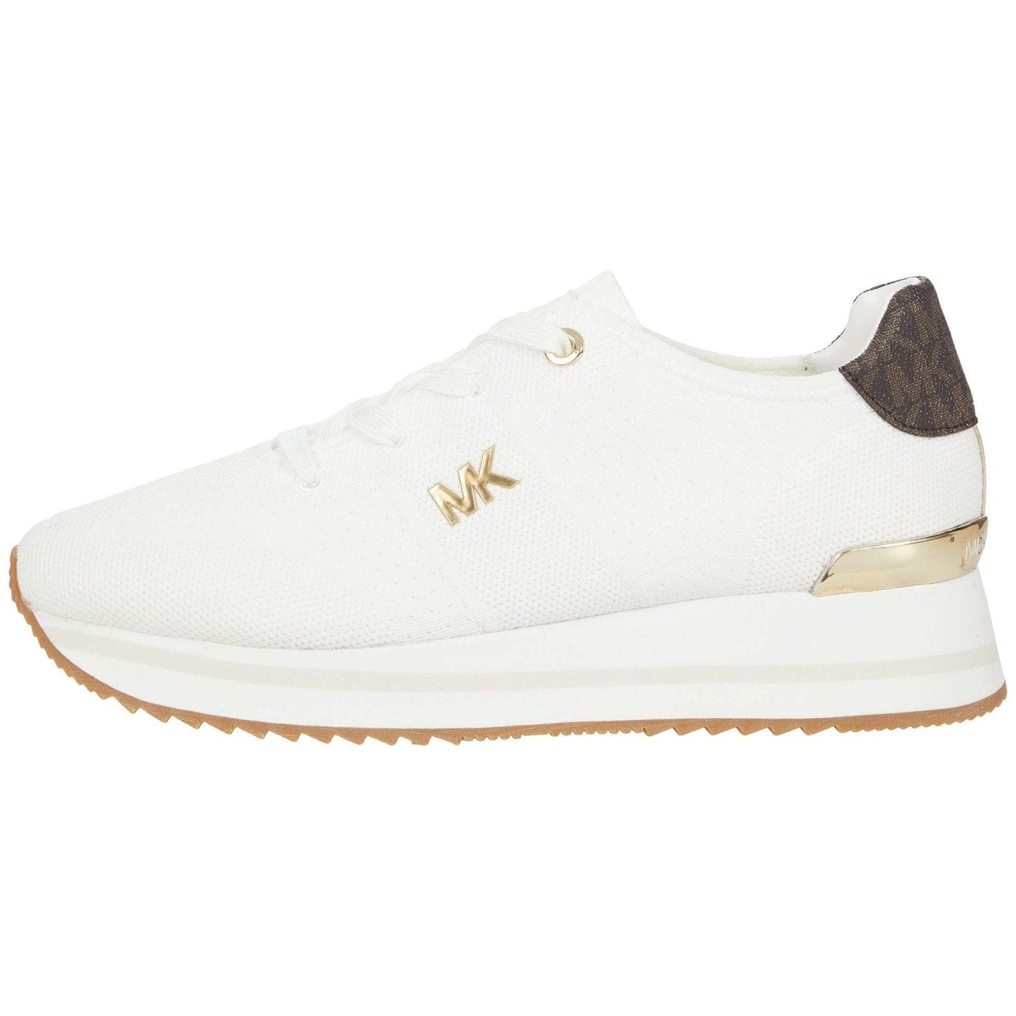 Michael Kors Women's Monique Knit Running Trainer Sneakers White Size 10 M Michael Kors