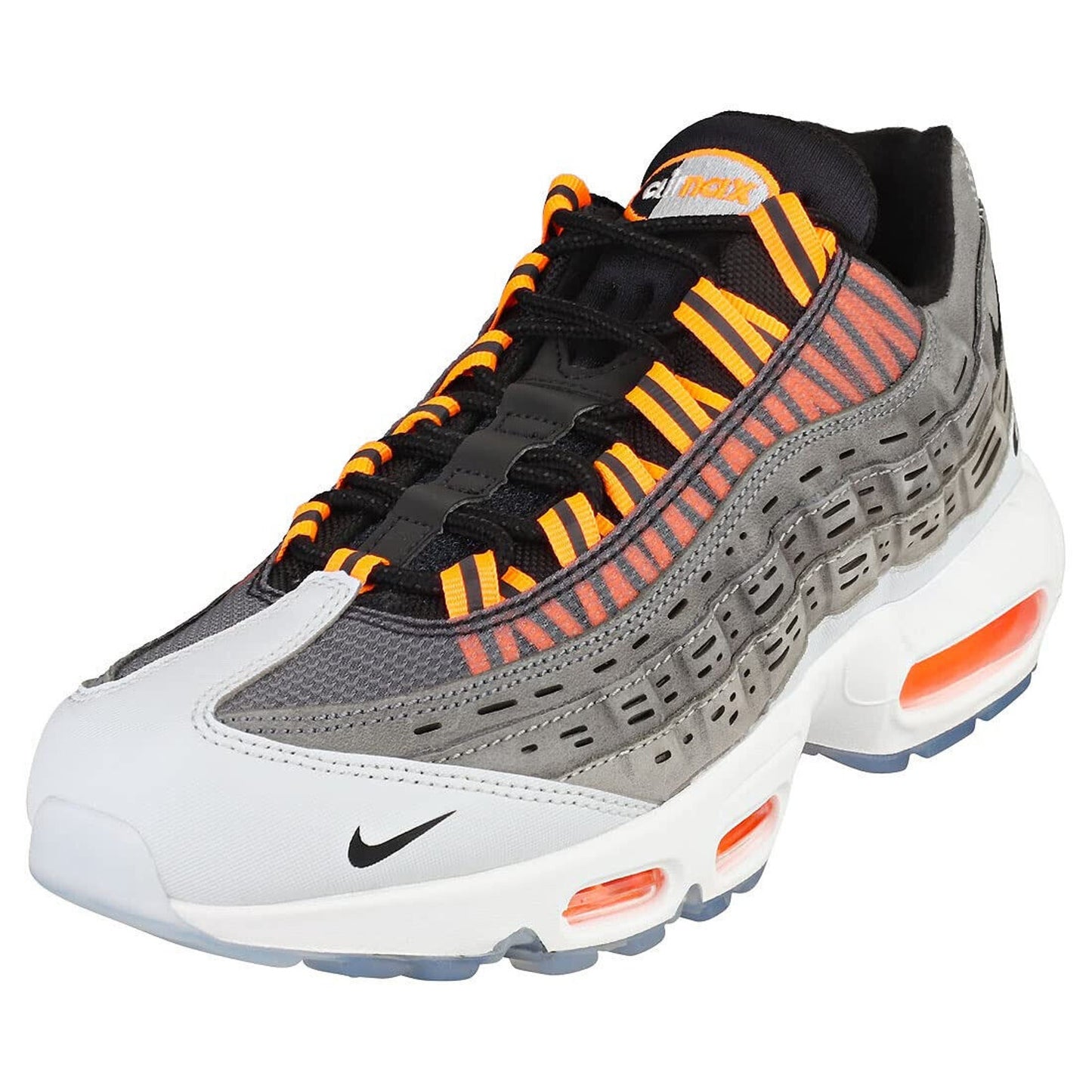 Nike Air Max 95 Kim Jones Mens Black Total Orange Dark Grey Shoes Sz 9